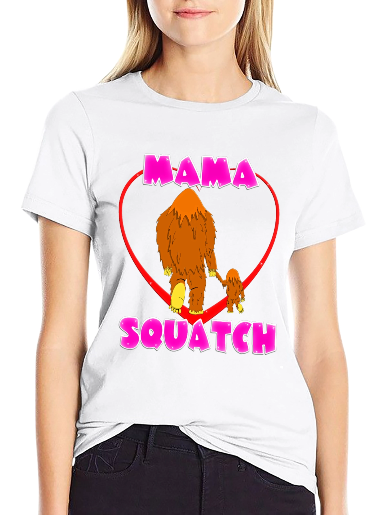 Mama Squatch T-Shirt - Bigfoot Love Tee