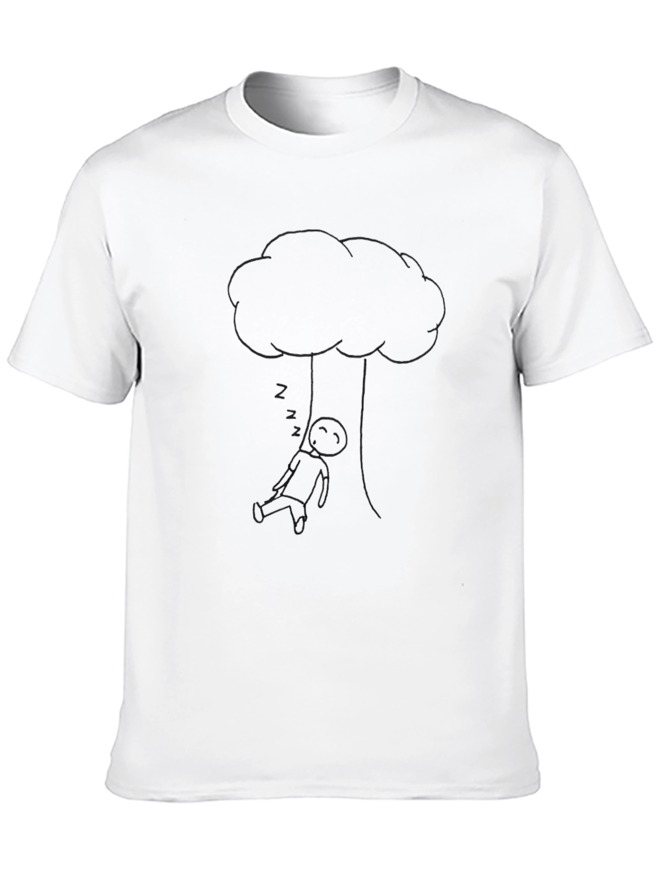 Stick Figure Tree Swing Tee - Unique Graphic Shirt