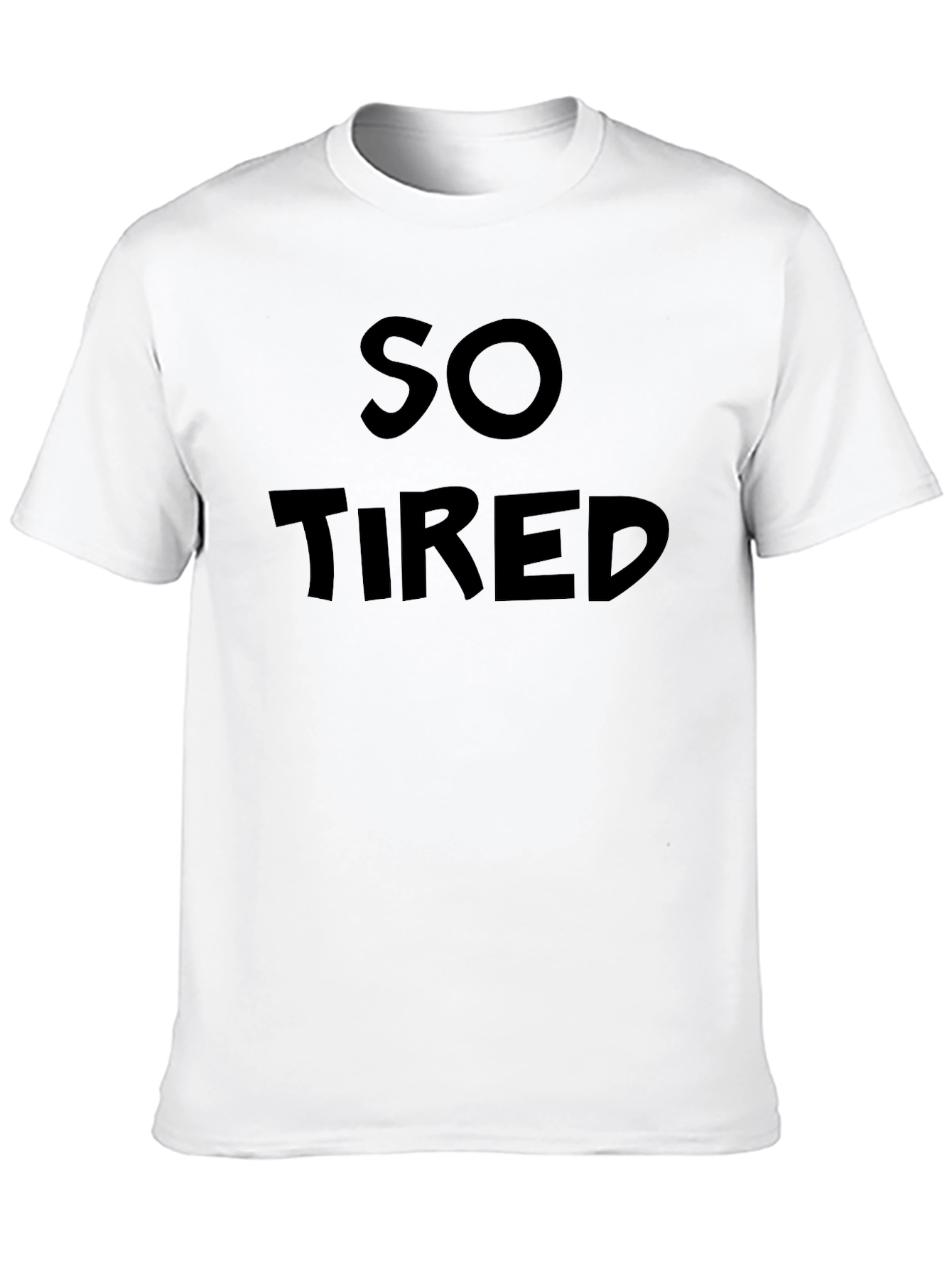 So Tired Black Graphic Tee