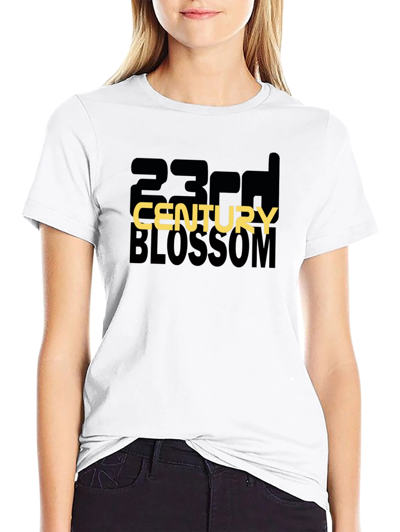23rd Century Blossom Graphic Tee - Modern Style