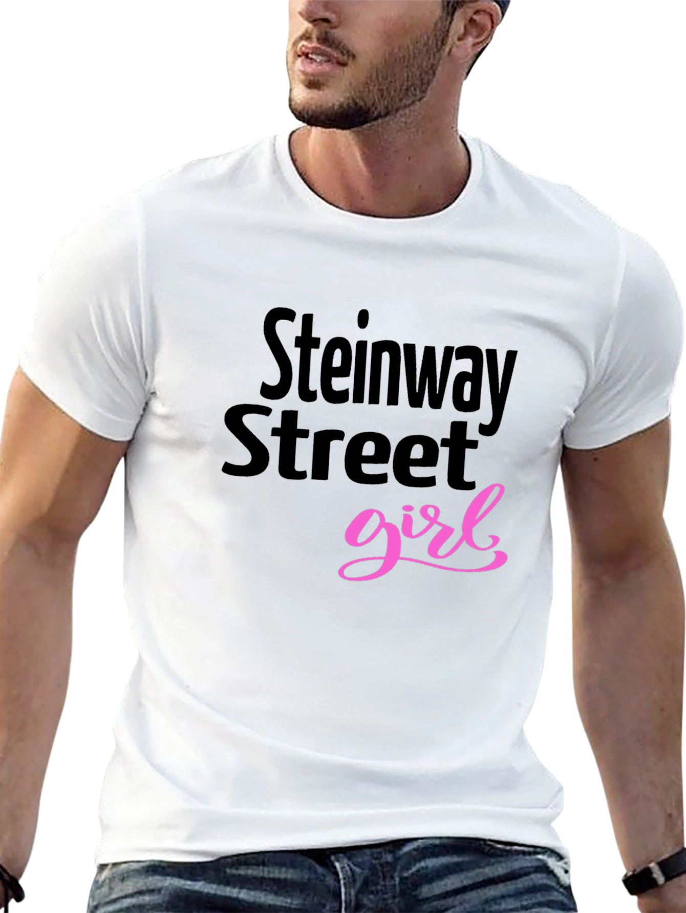 Steinway Street Girl Black Graphic Tee