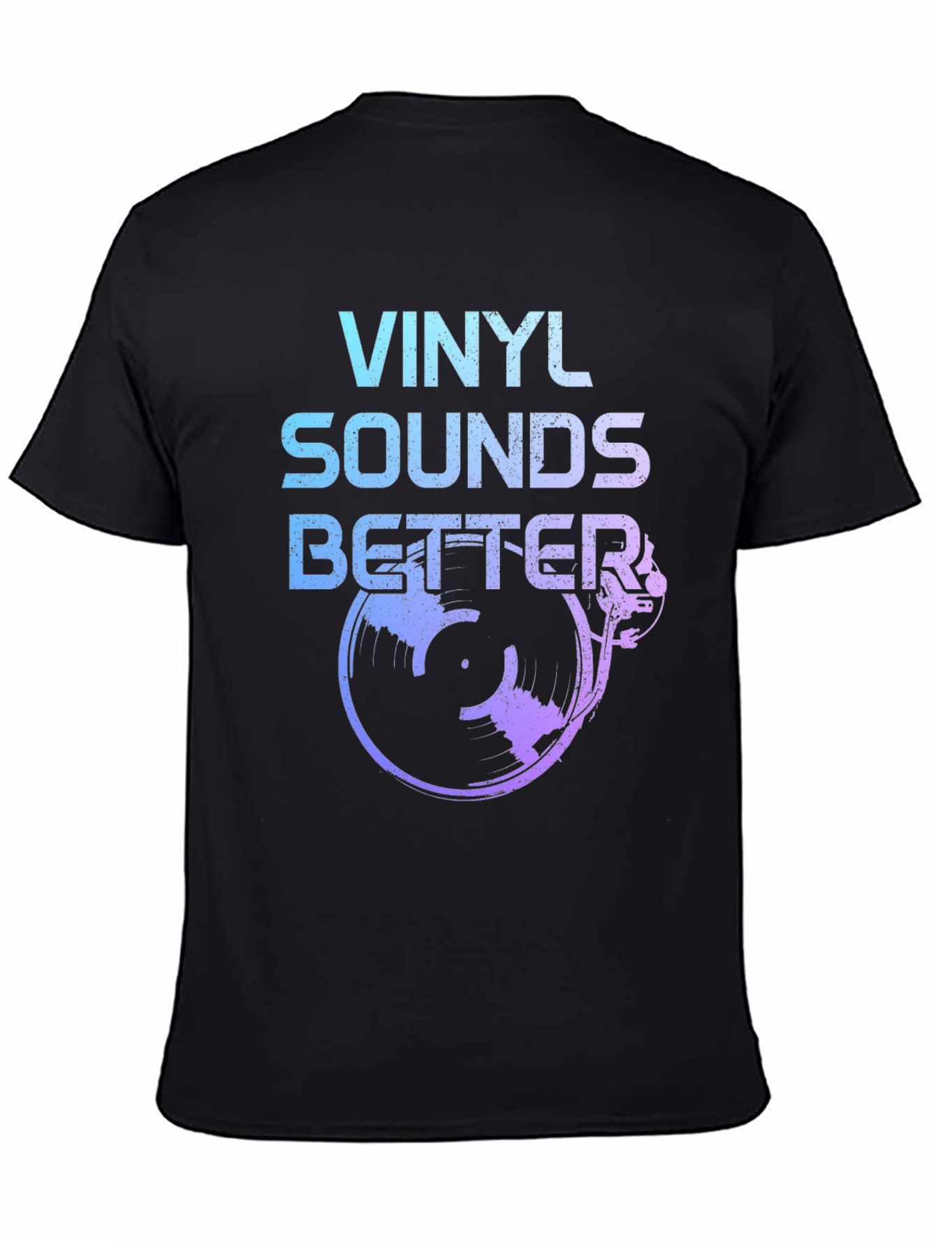 Vinyl Sounds Better Black T-Shirt