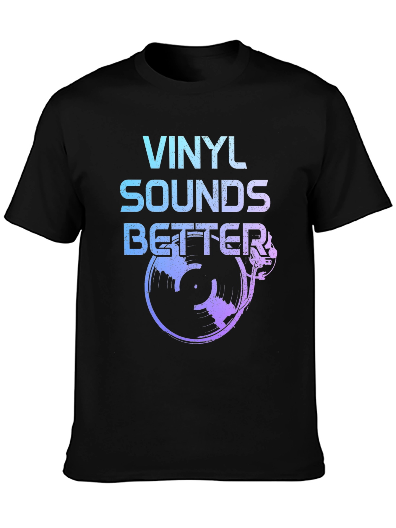Vinyl Sounds Better Black T-Shirt