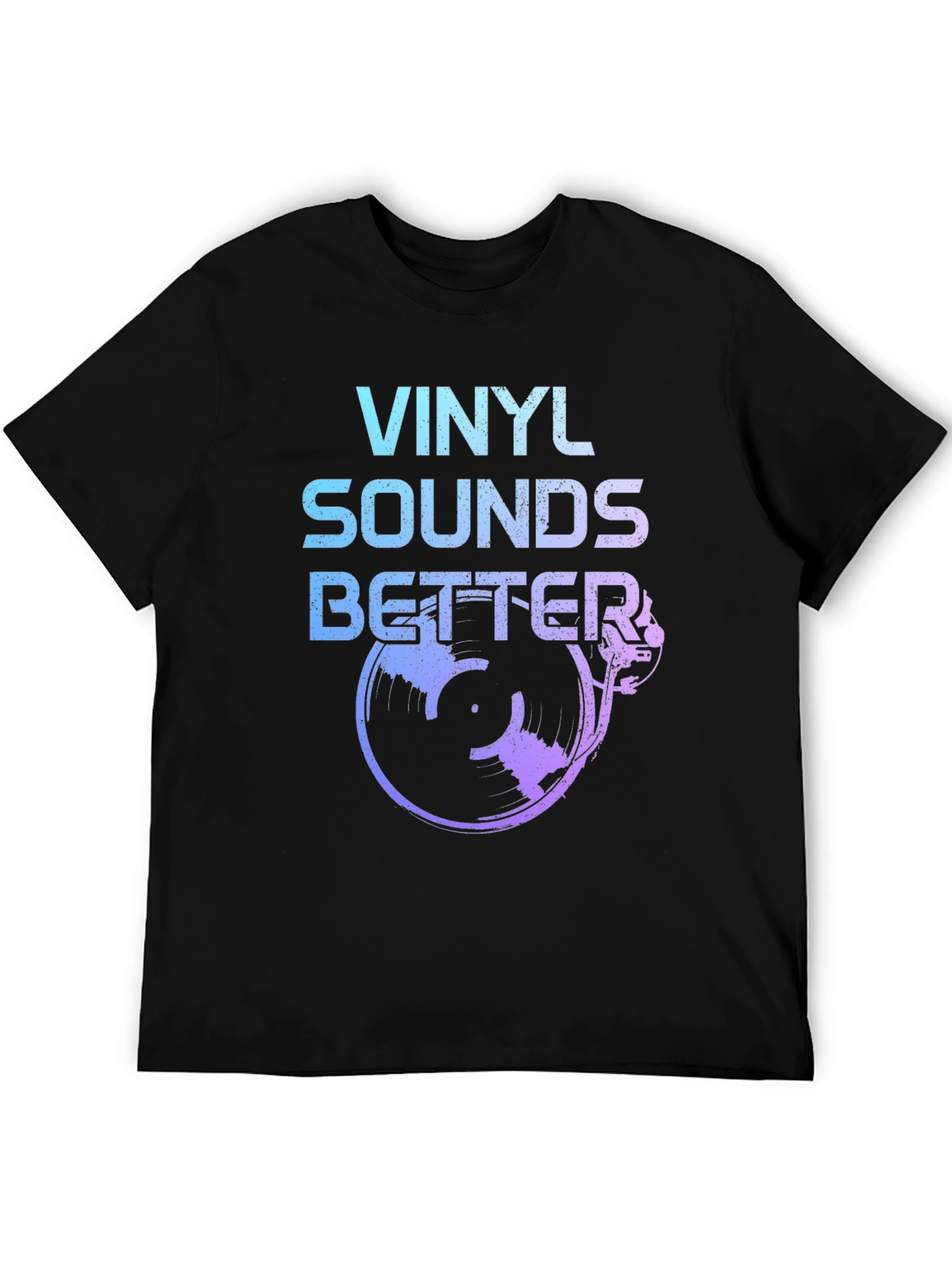 Vinyl Sounds Better Black T-Shirt