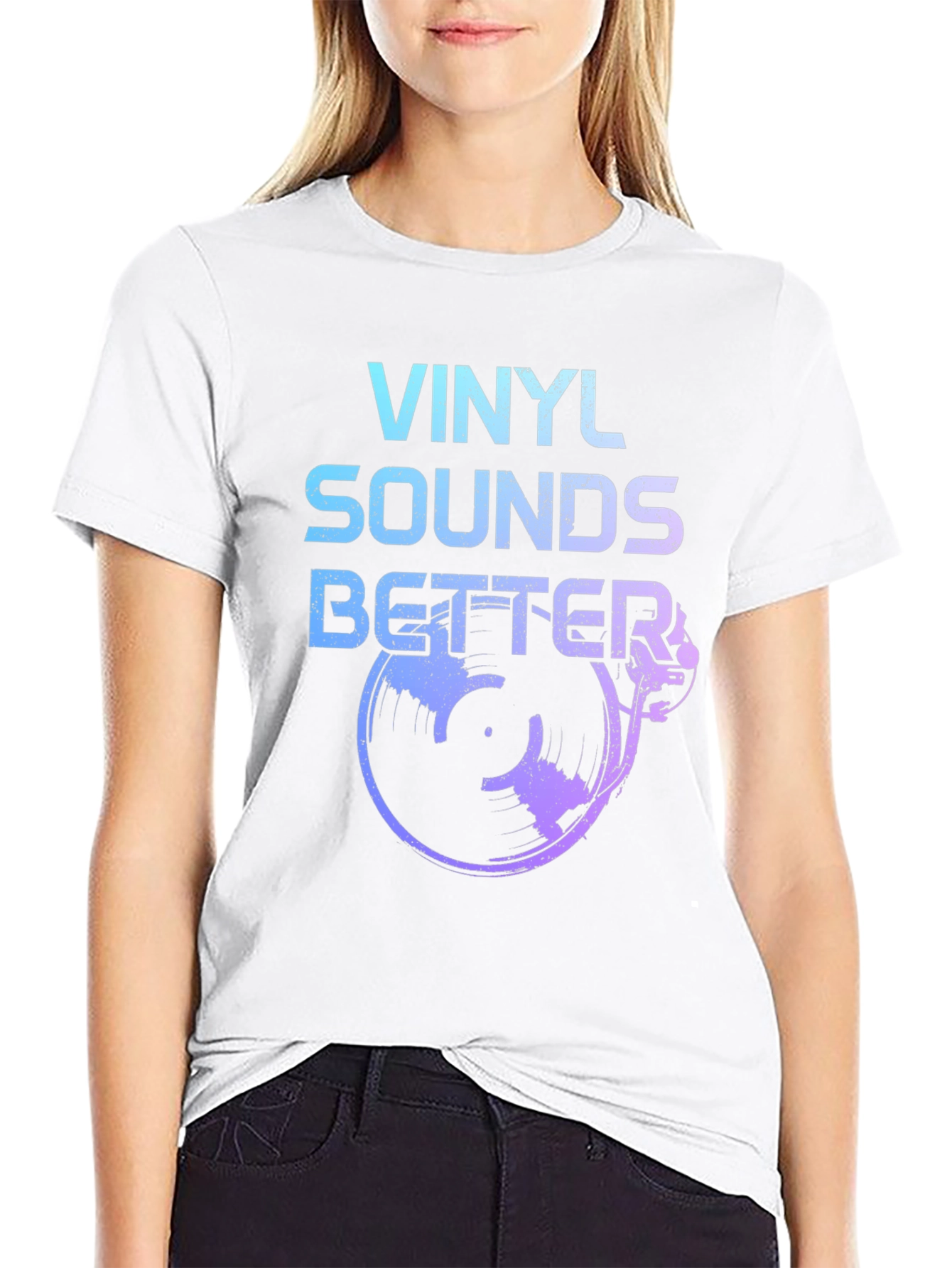 Vinyl Sounds Better Black T-Shirt