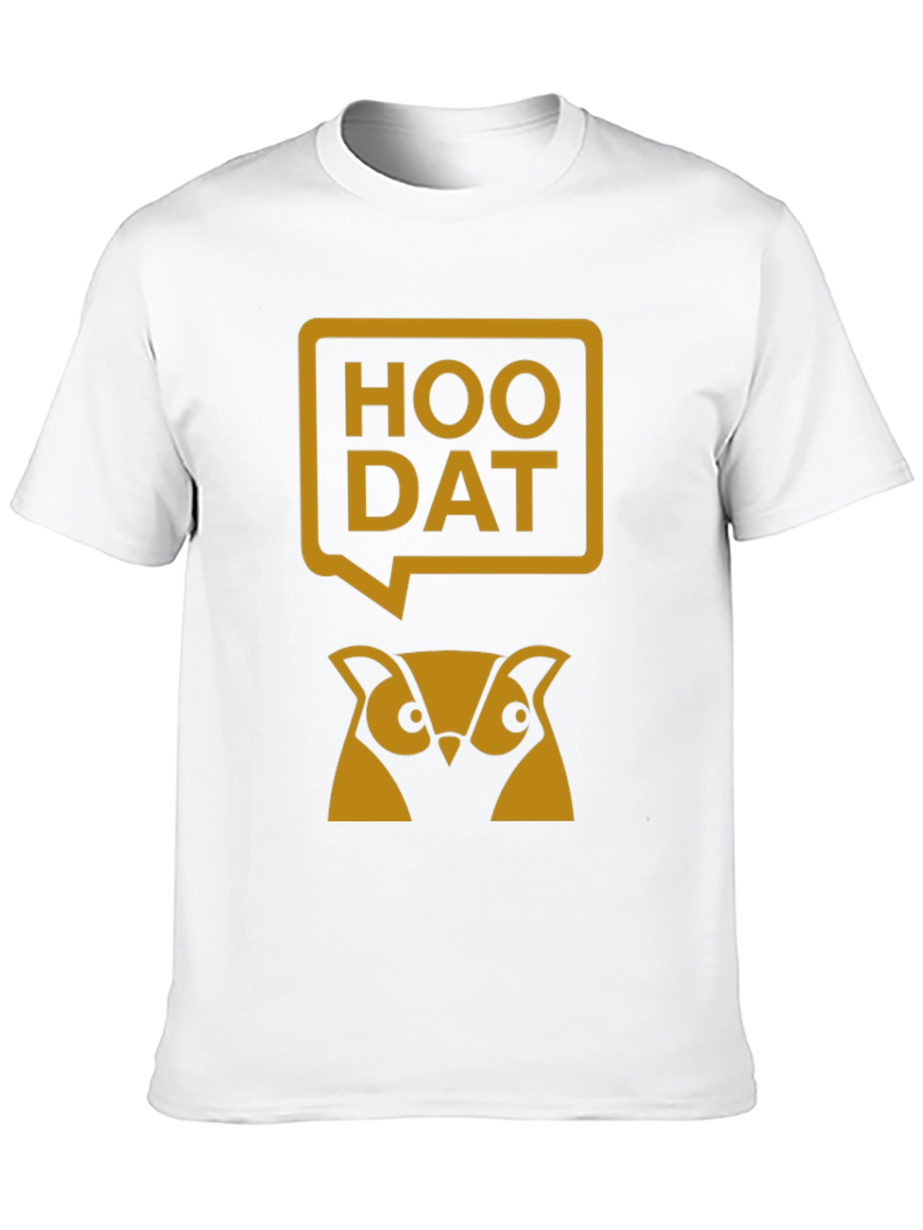 Hoo Dat Owl Graphic T-Shirt - Black