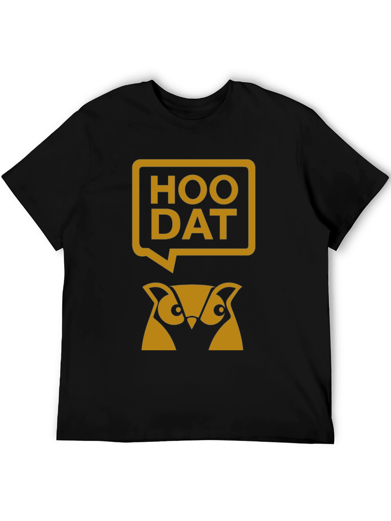 Hoo Dat Owl Graphic T-Shirt - Black
