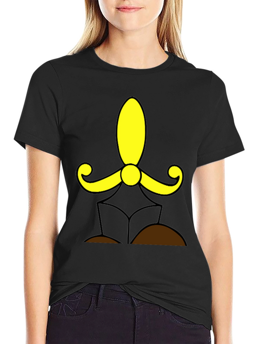 Stylized Sword Graphic Tee - Black Cotton Blend Shirt