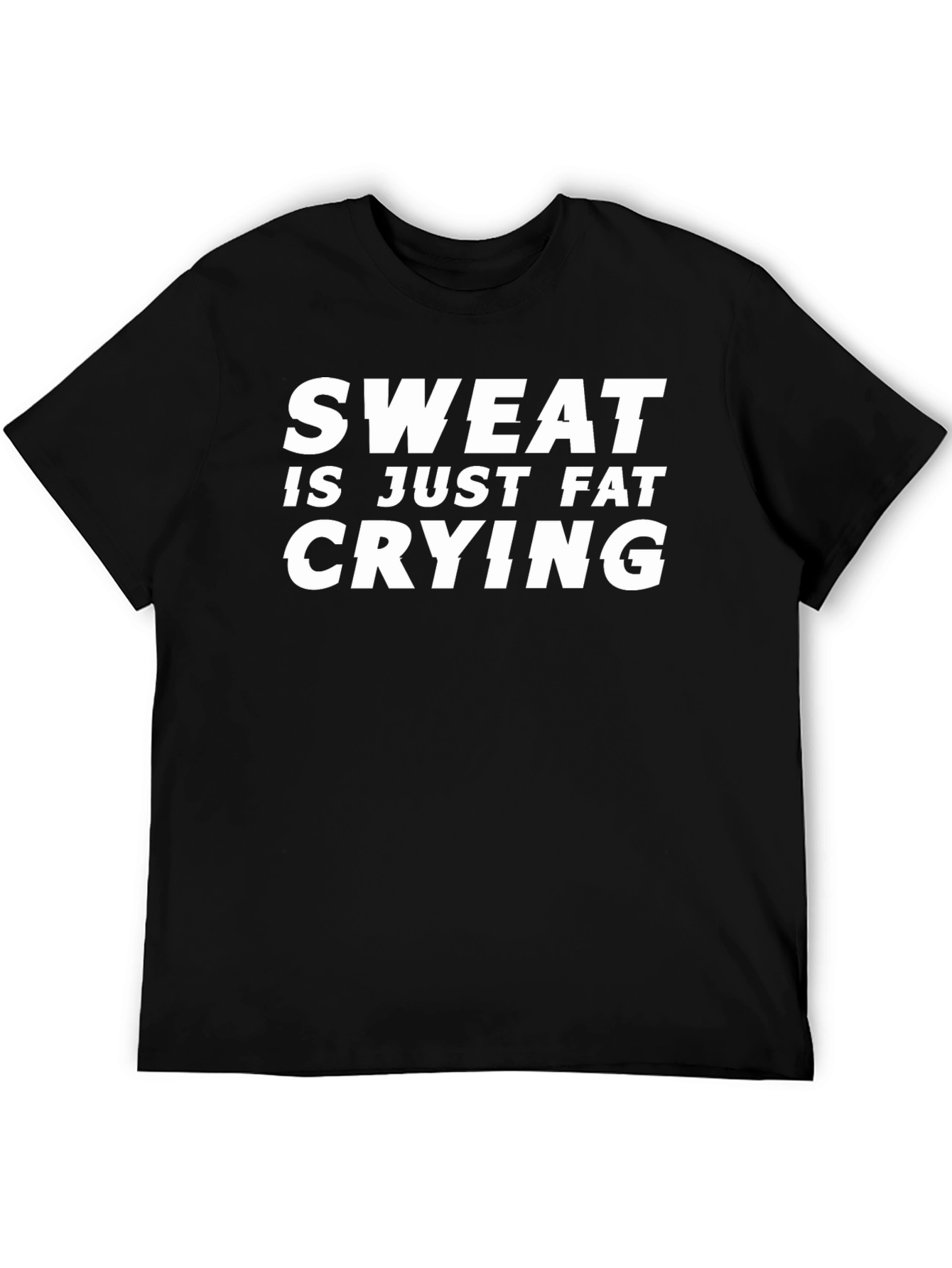 Sweat is Just Fat Crying Funny Workout T-Shirt