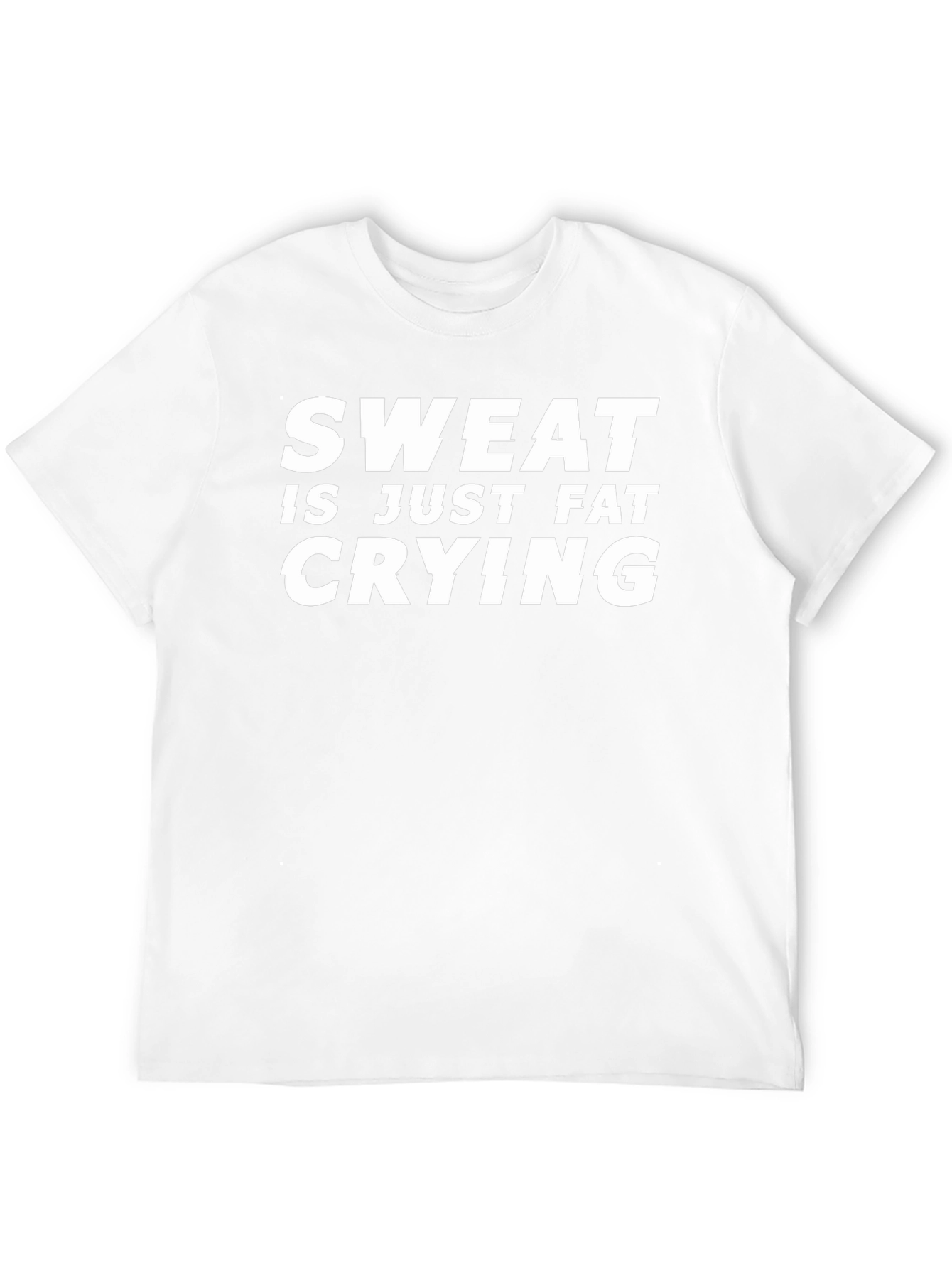 Sweat is Just Fat Crying Funny Workout T-Shirt