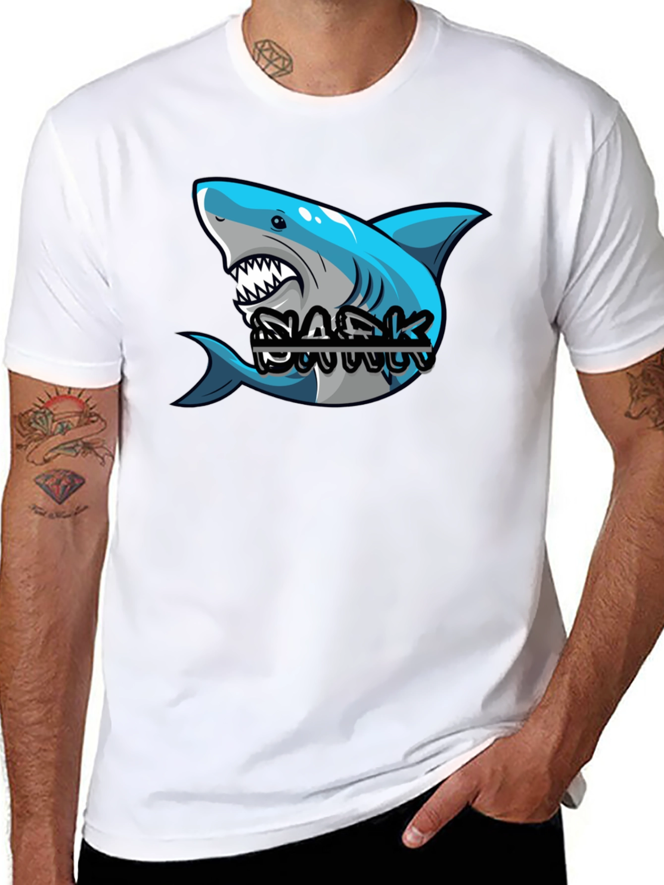 Shark Daddy Graphic Tee - Casual Style