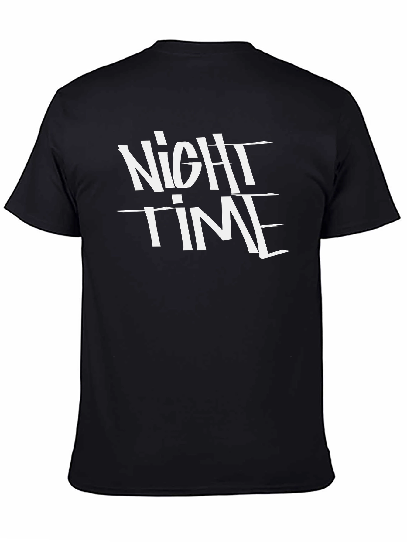 Night Time Black Graphic Tee