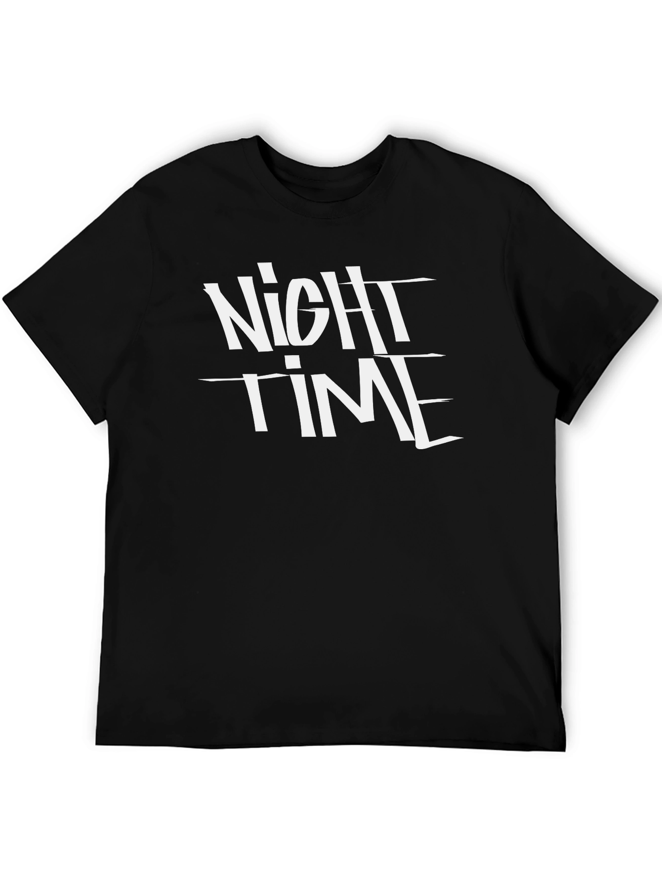 Night Time Black Graphic Tee