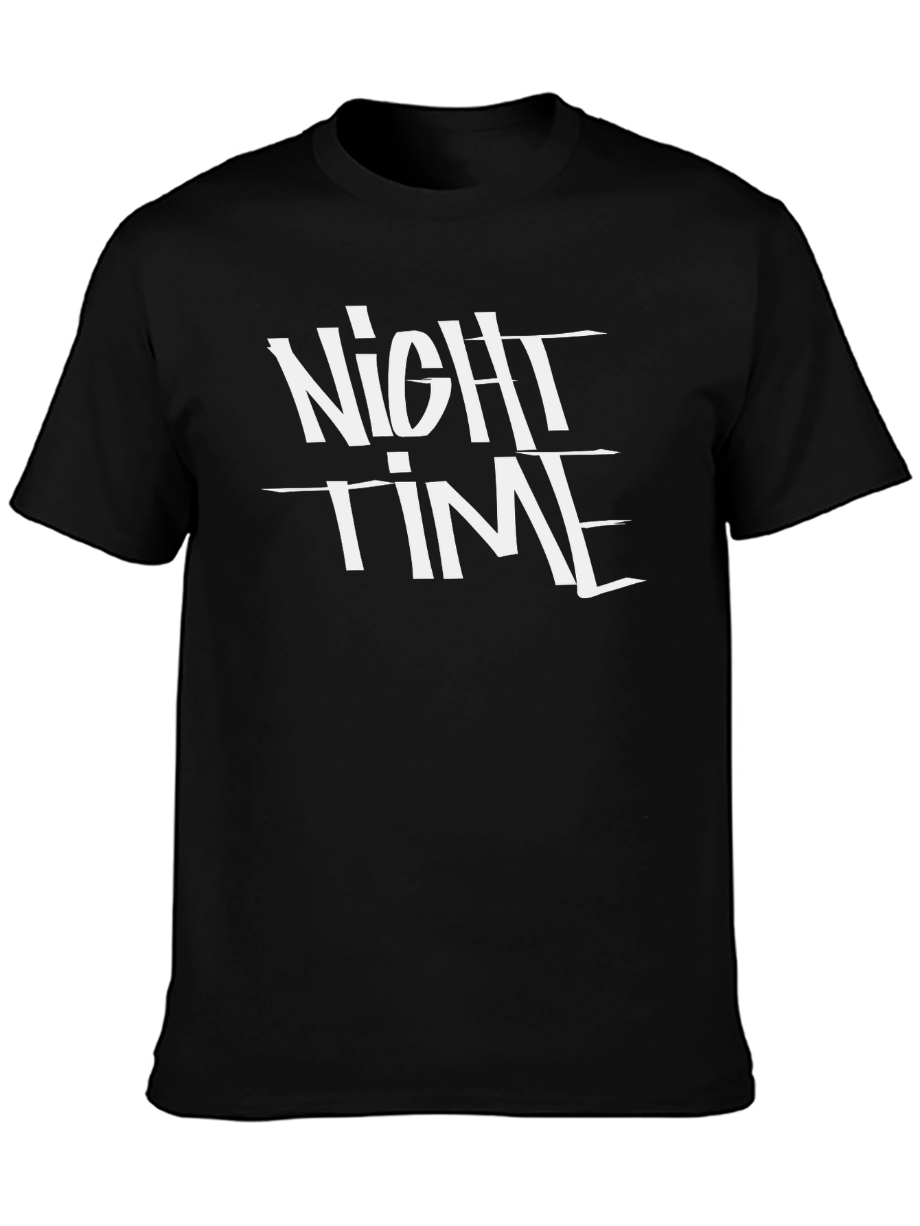 Night Time Black Graphic Tee