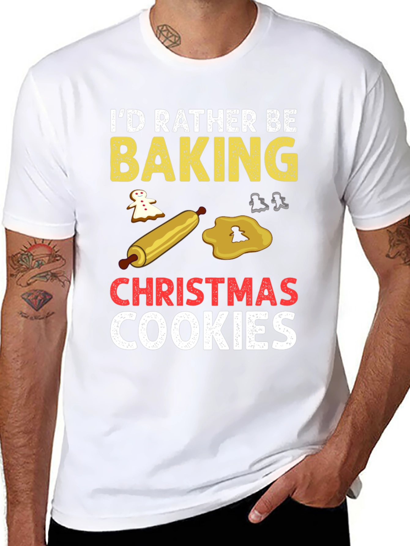 Baking Christmas Cookies Graphic Tee