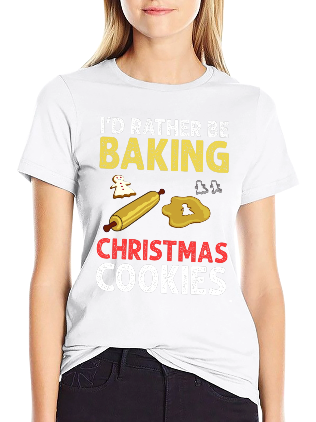 Baking Christmas Cookies Graphic Tee