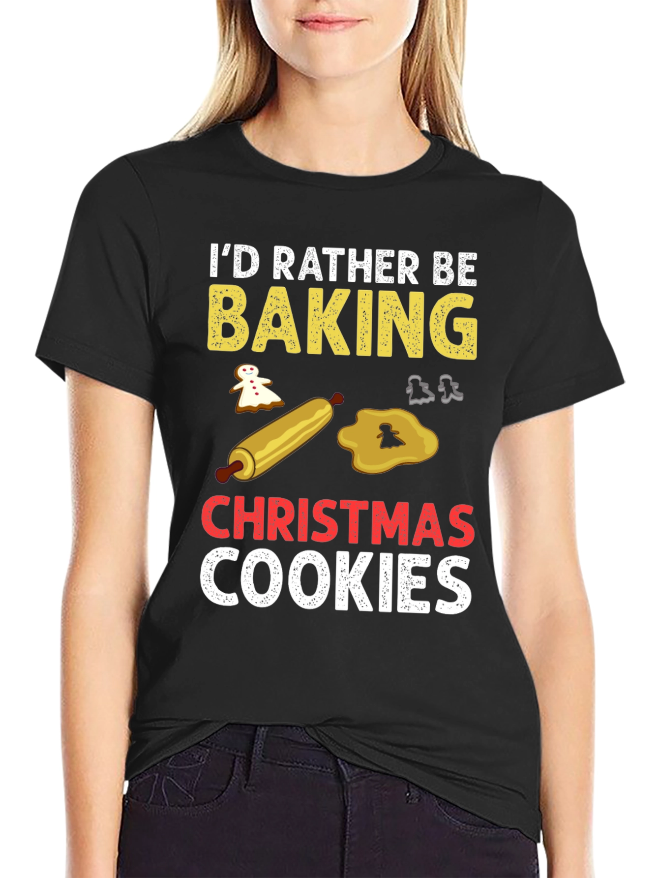 Baking Christmas Cookies Graphic Tee