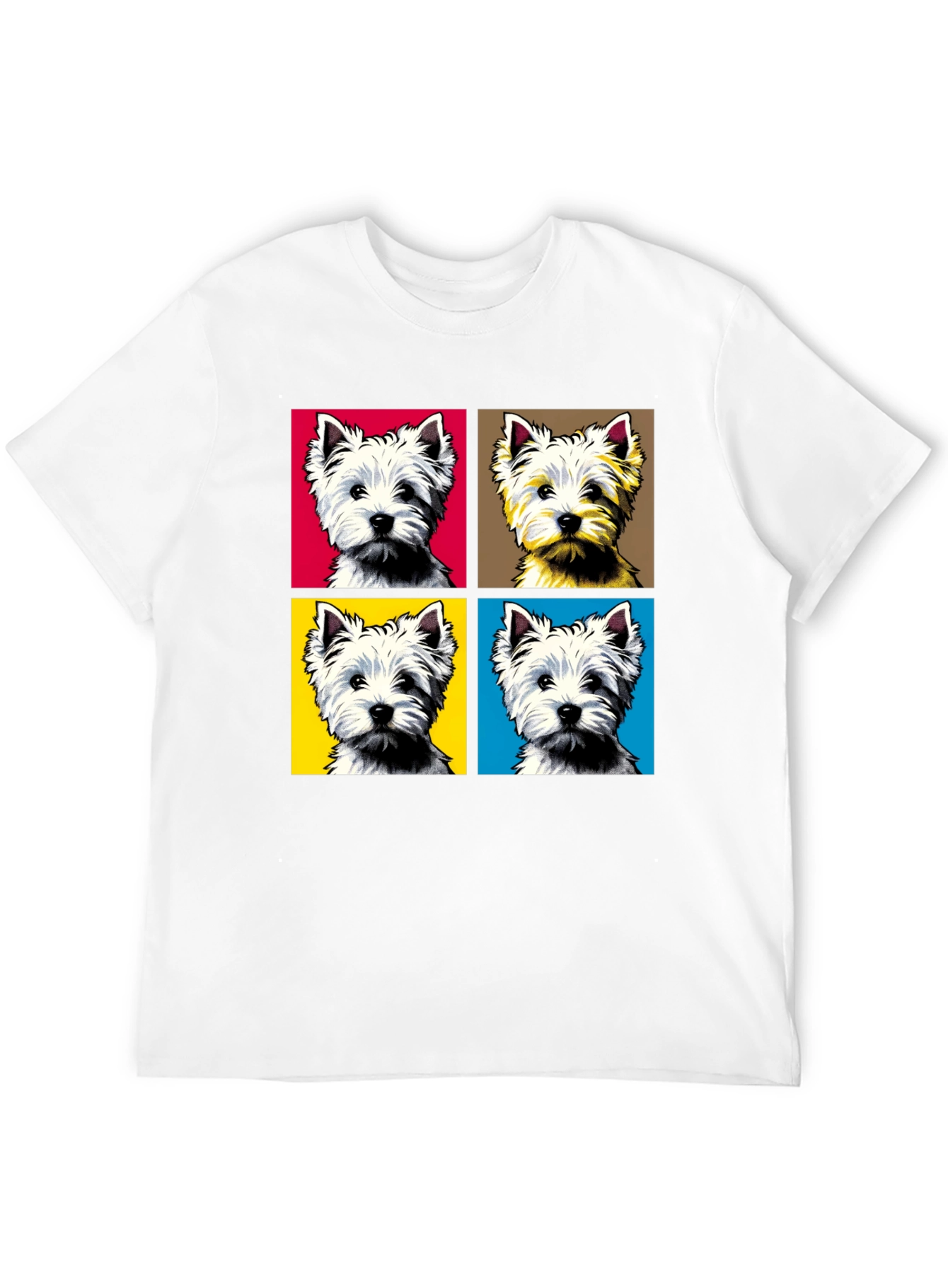 Westie Pop Art T-Shirt - Stylish Dog Lover Tee