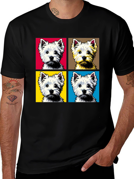 Westie Pop Art T-Shirt - Stylish Dog Lover Tee