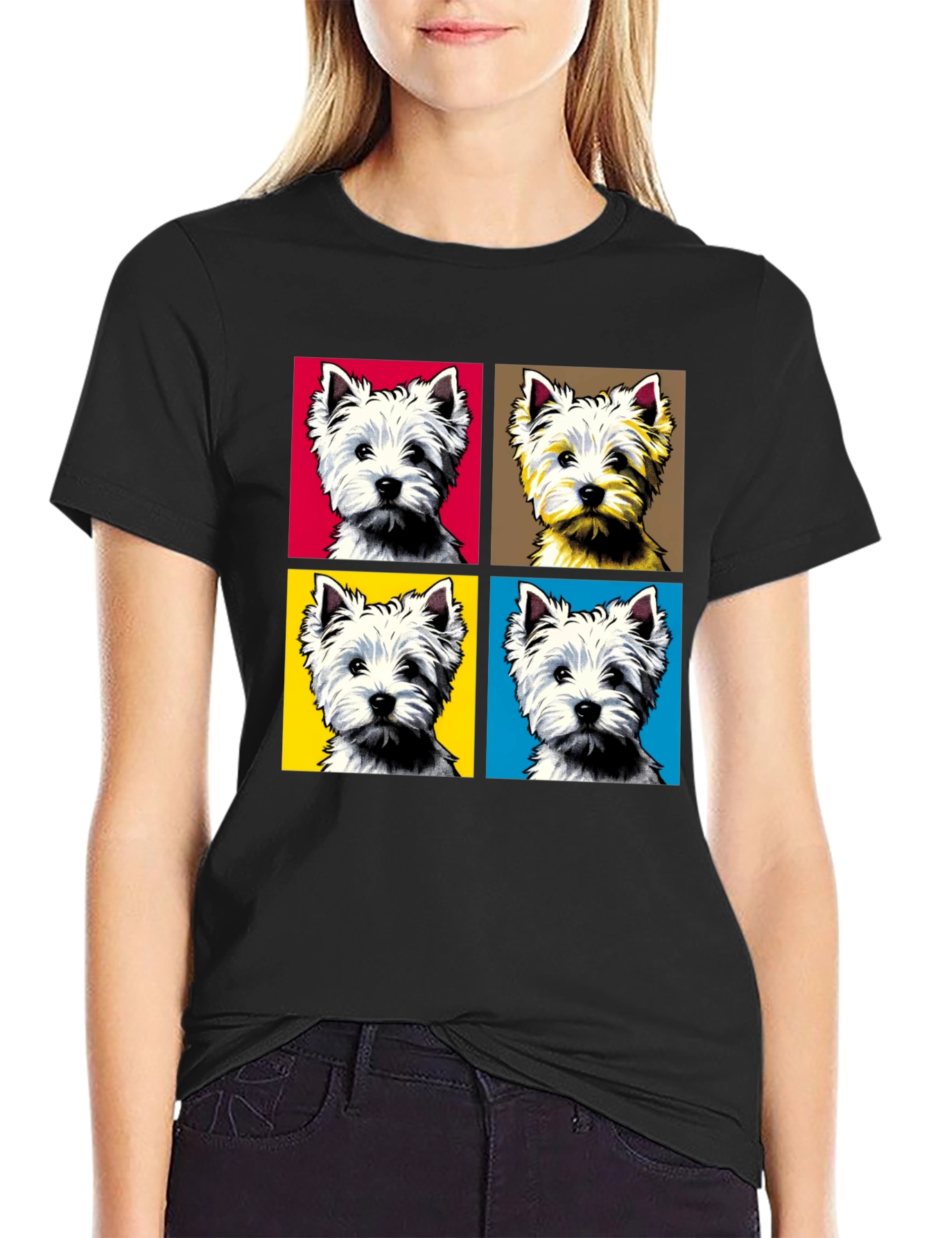 Westie Pop Art T-Shirt - Stylish Dog Lover Tee