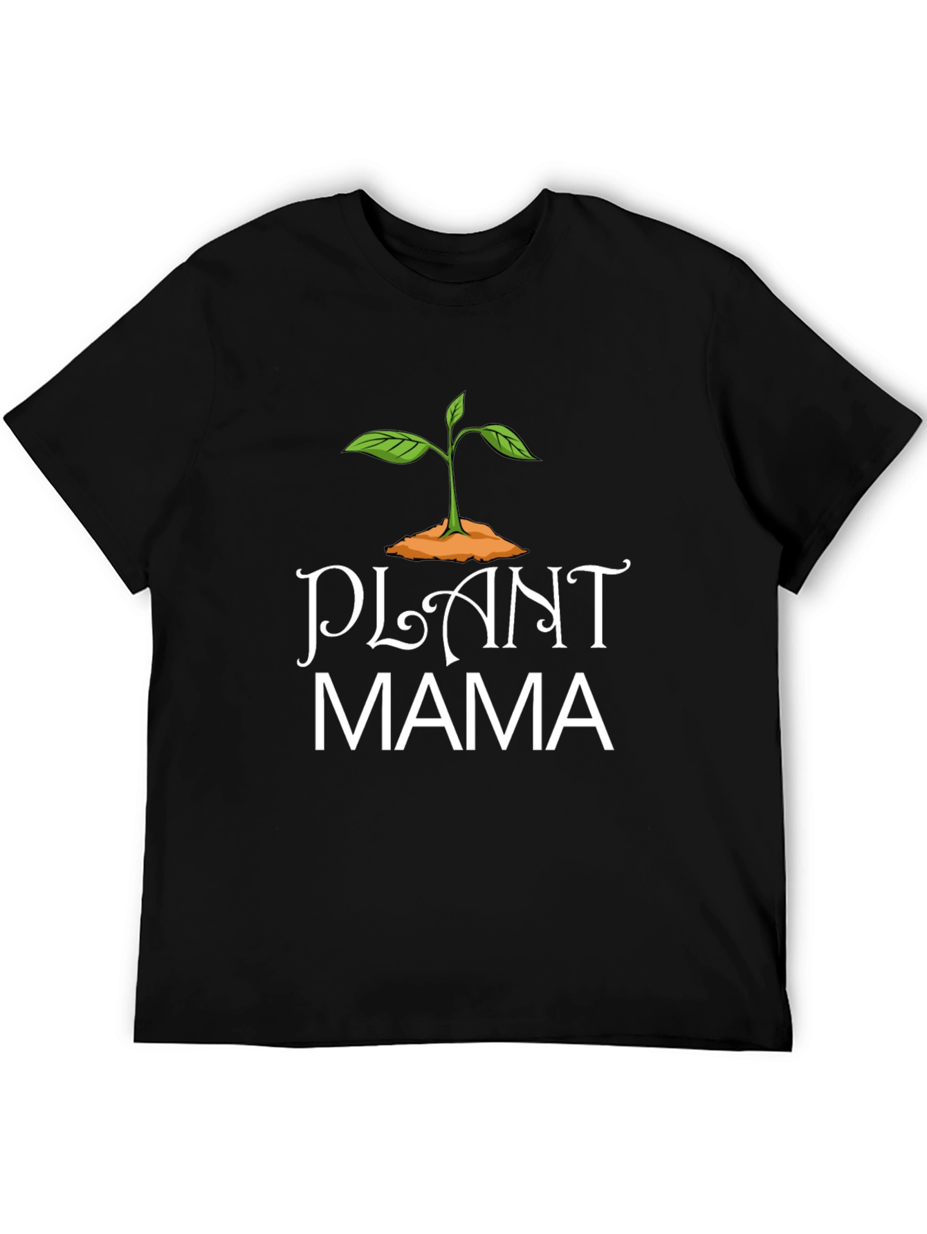 Plant Mama Graphic Tee - Black Cotton T-Shirt