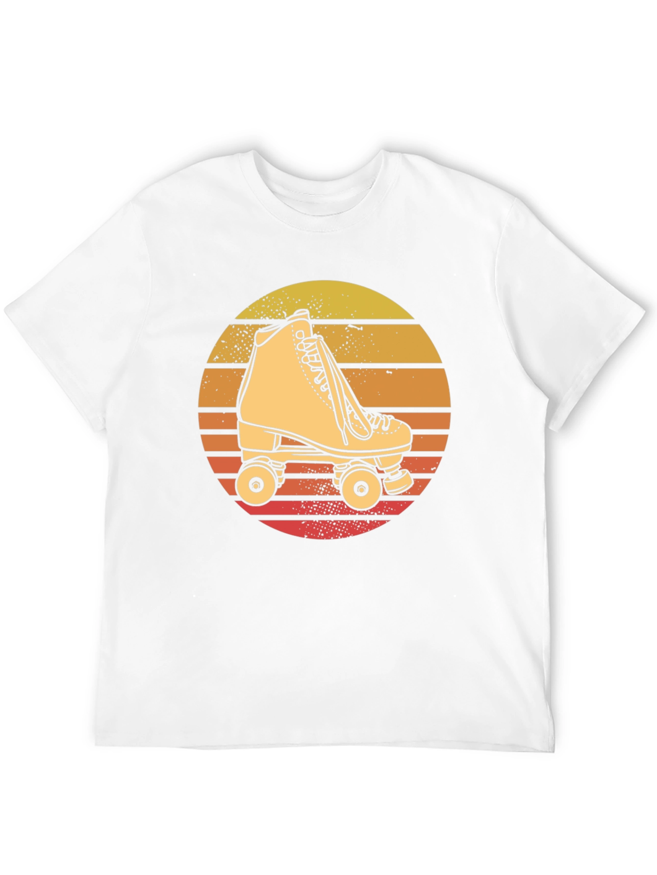 Retro Roller Skate T-Shirt - Sunset Design