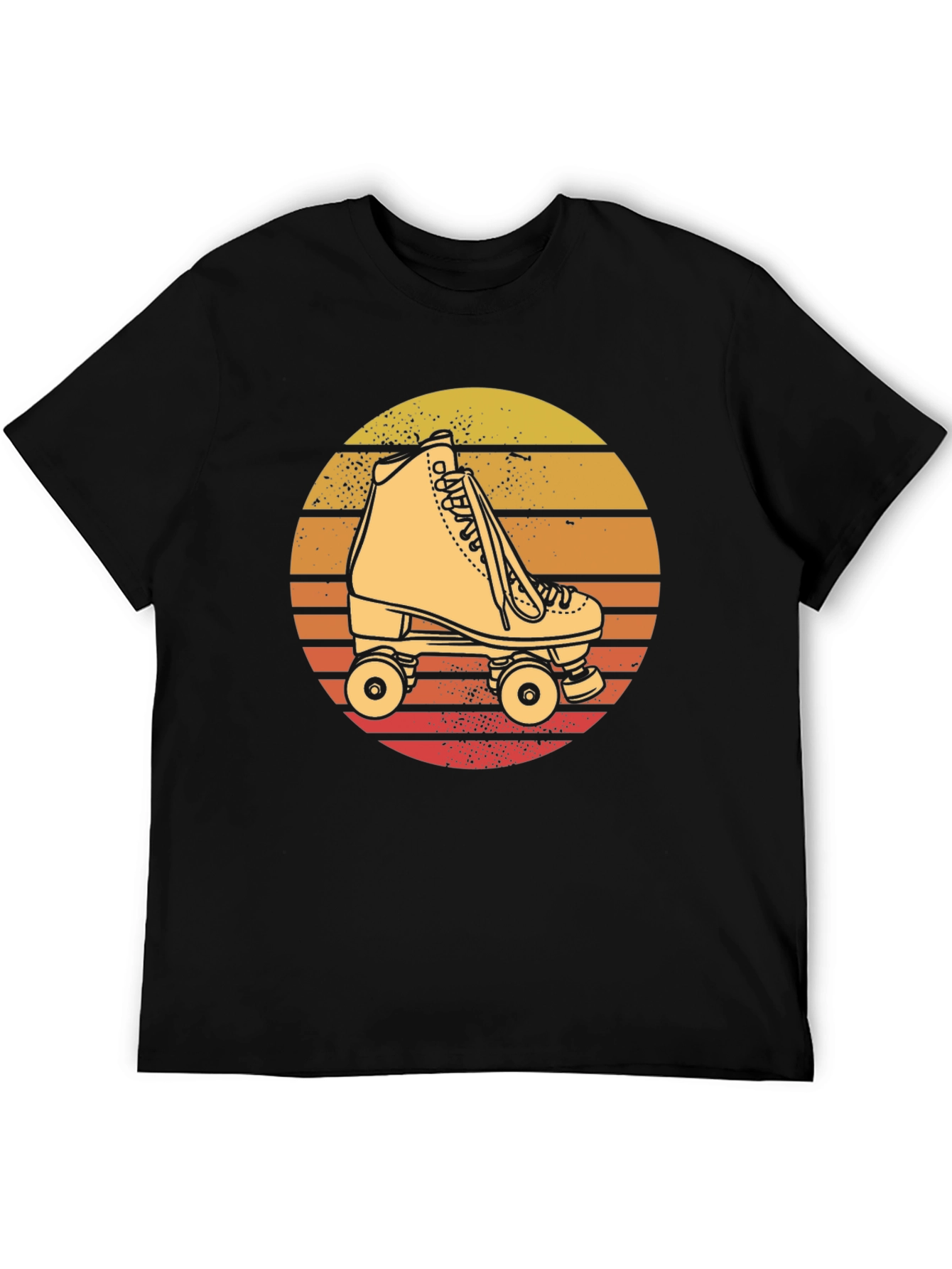 Retro Roller Skate T-Shirt - Sunset Design