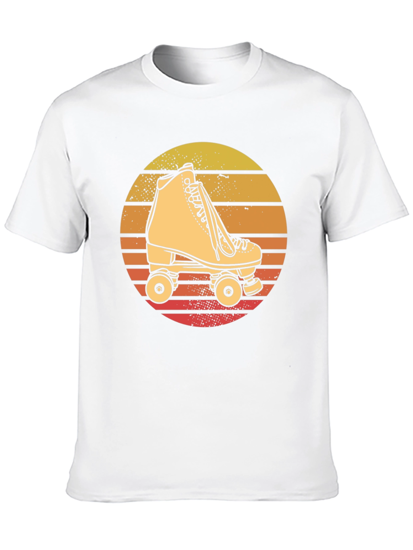 Retro Roller Skate T-Shirt - Sunset Design