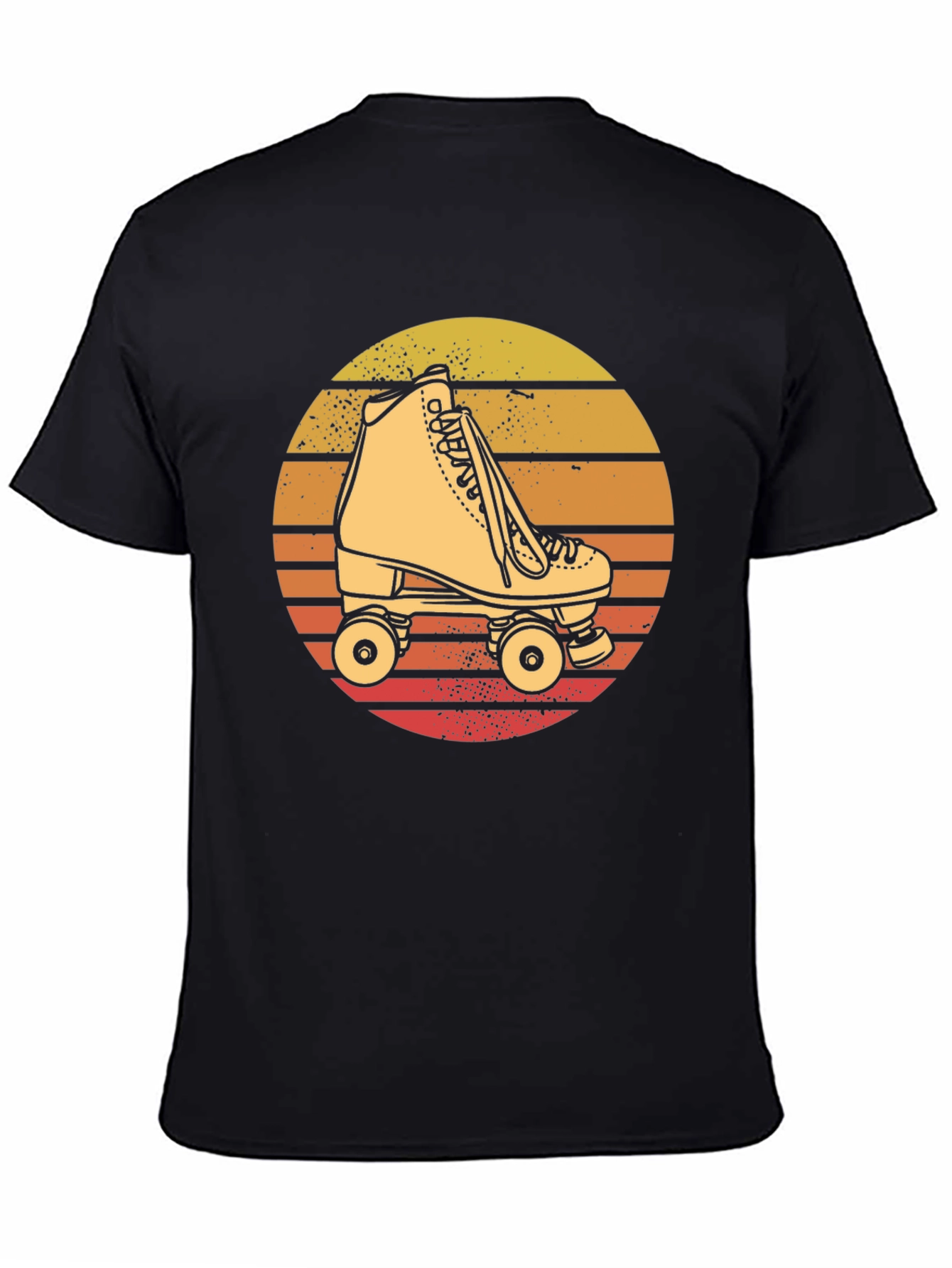 Retro Roller Skate T-Shirt - Sunset Design