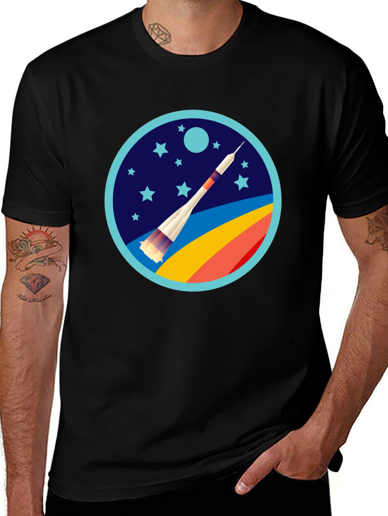 Rocket Launch Graphic Tee - Space Adventure Shirt
