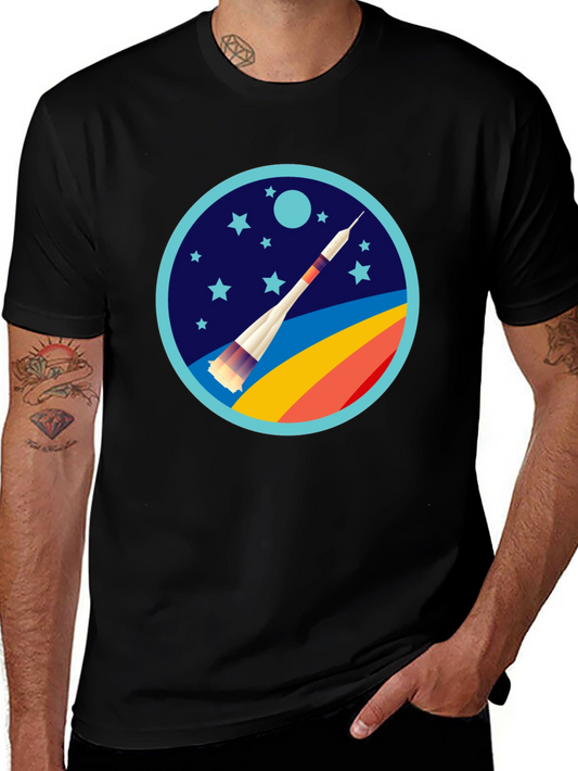 Rocket Launch Graphic Tee - Space Adventure Shirt