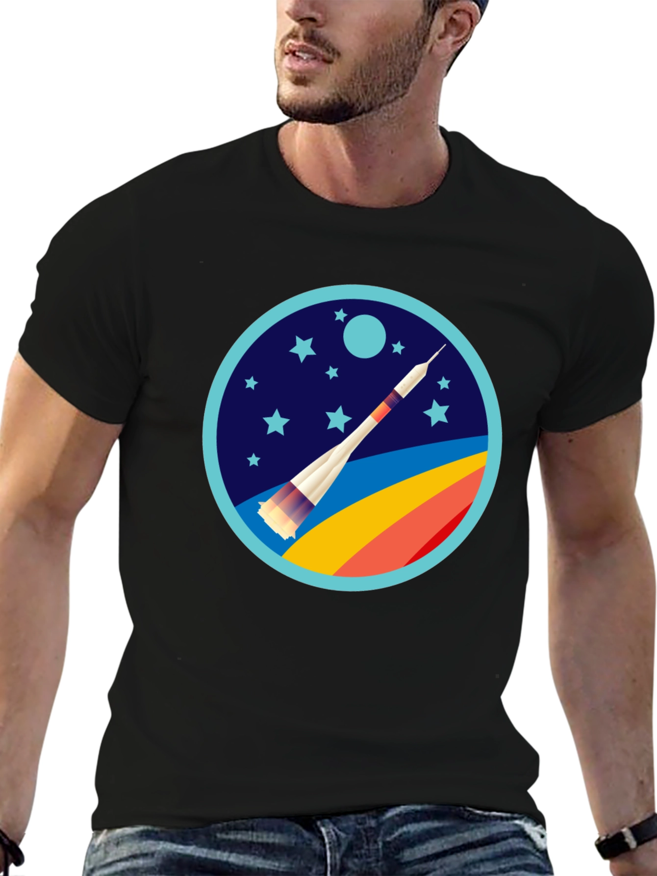 Rocket Launch Graphic Tee - Space Adventure Shirt
