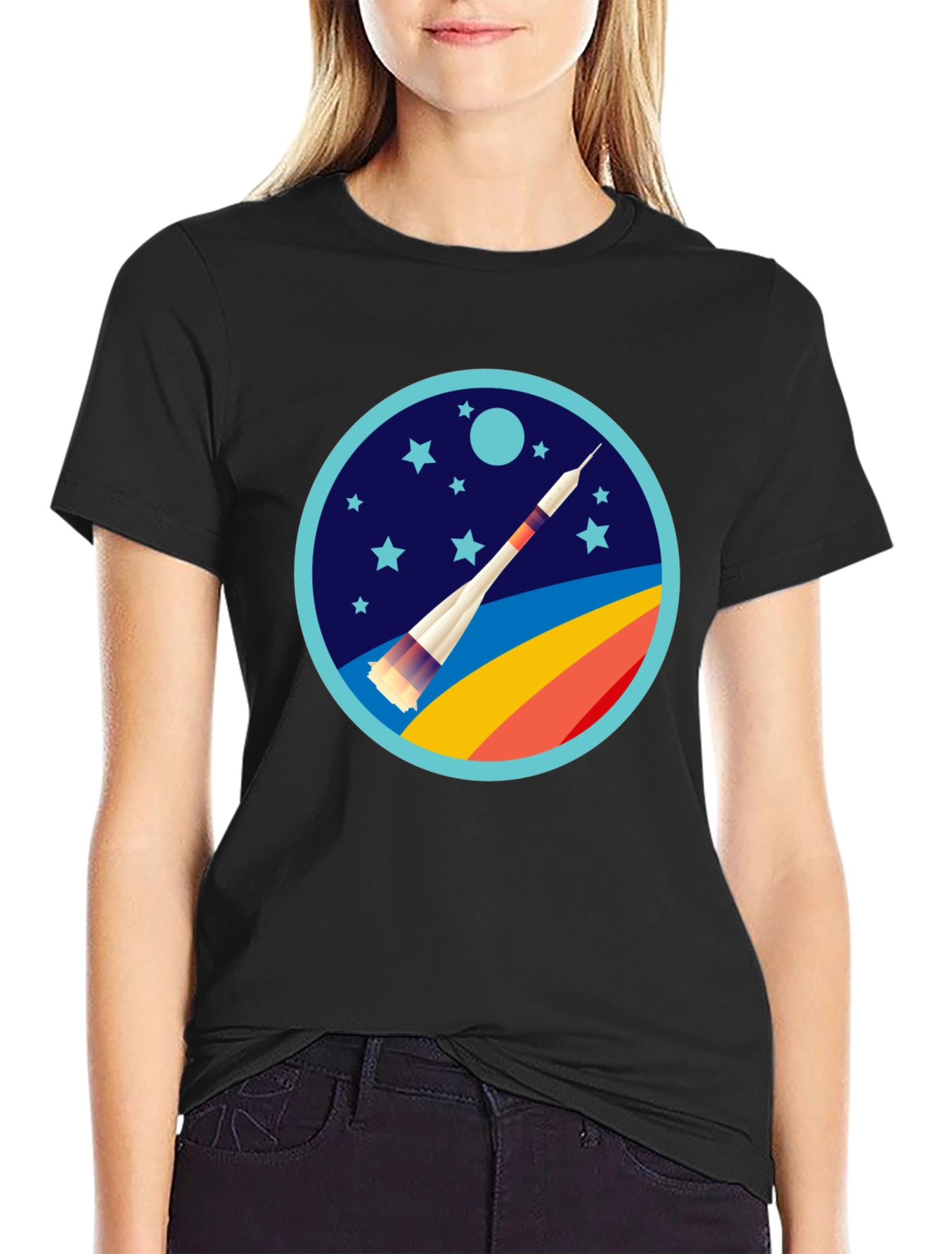 Rocket Launch Graphic Tee - Space Adventure Shirt