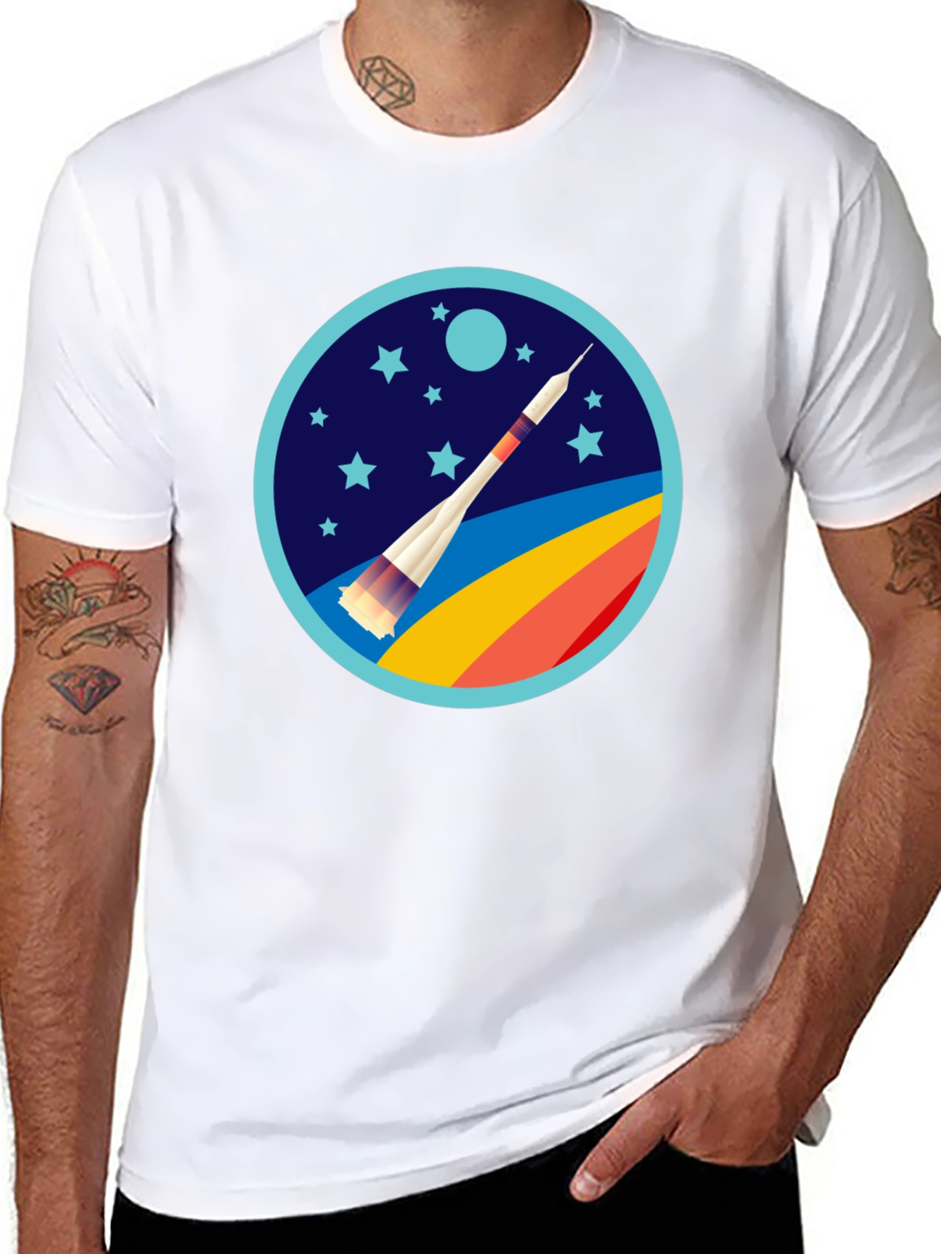 Rocket Launch Graphic Tee - Space Adventure Shirt