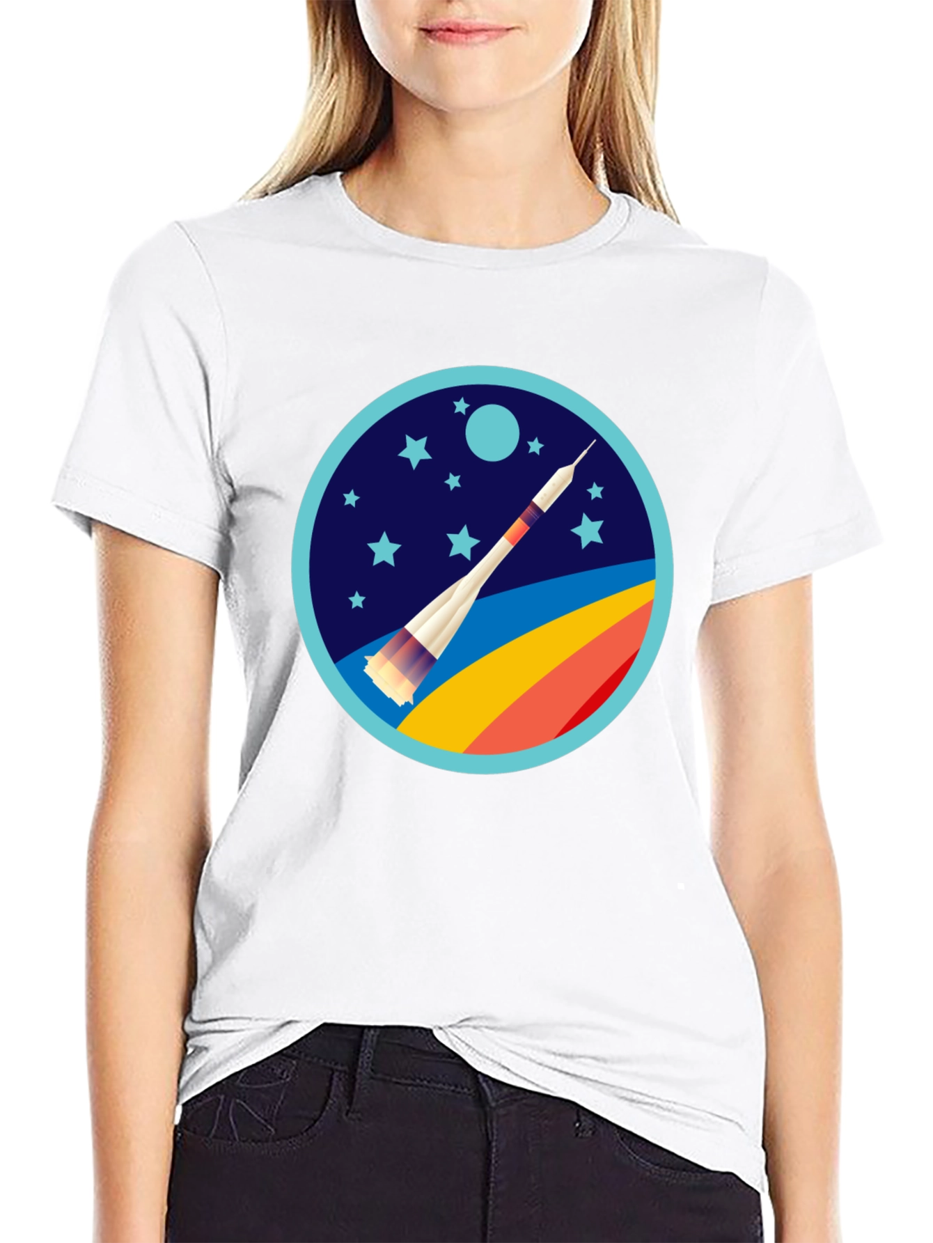 Rocket Launch Graphic Tee - Space Adventure Shirt