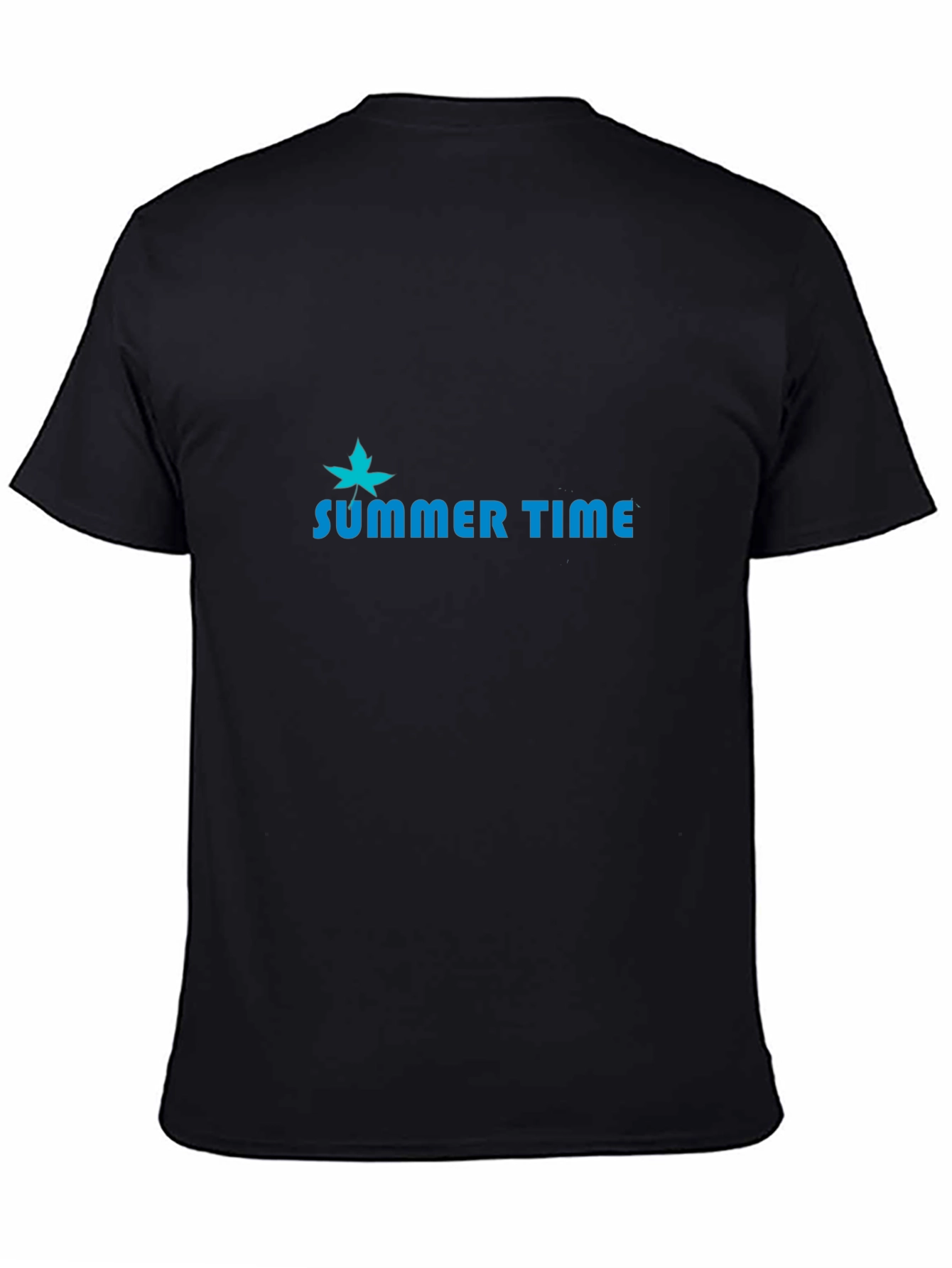 Summer Time Graphic Tee - Casual Black T-Shirt