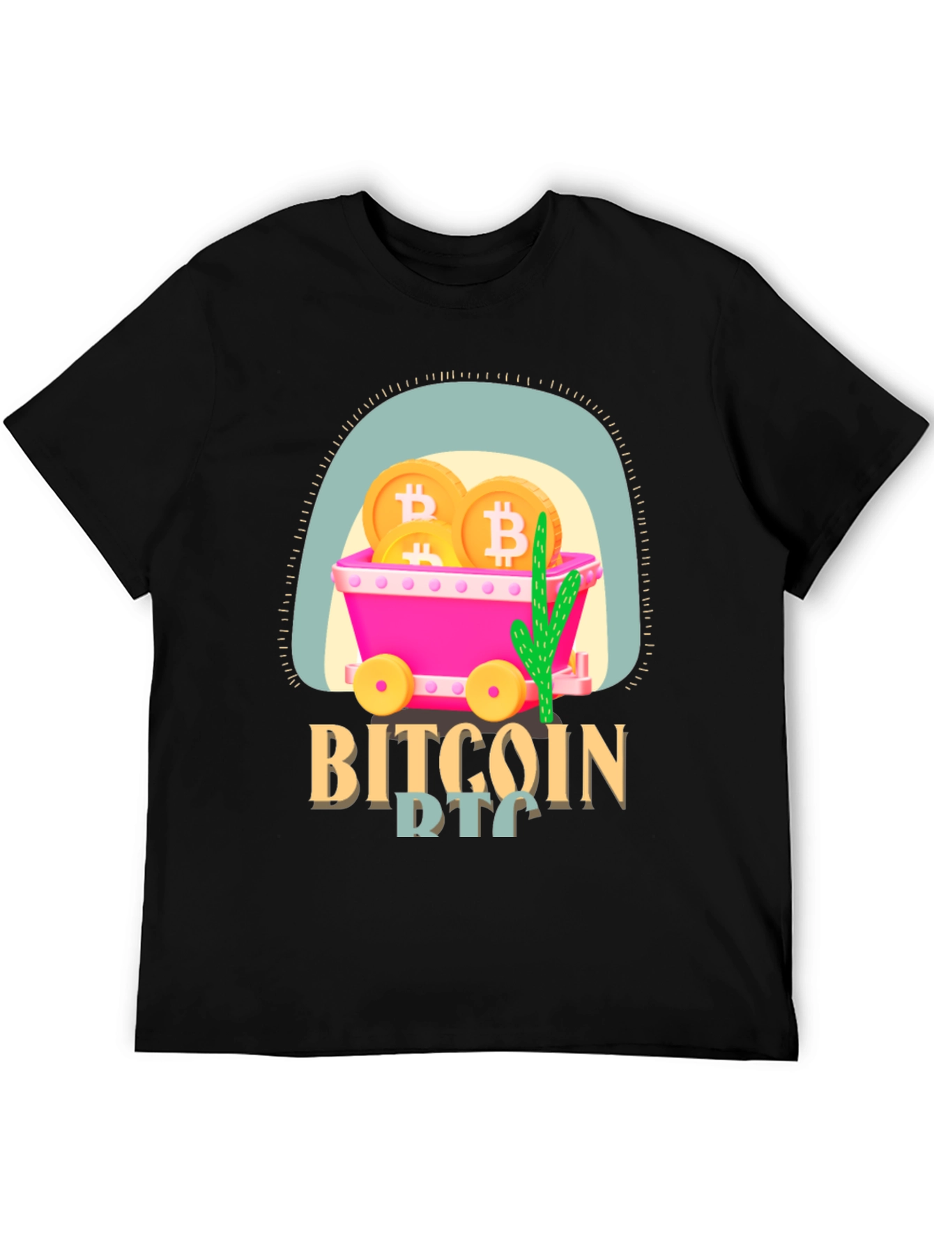 Bitcoin Mining Cart T-Shirt - Crypto Tee