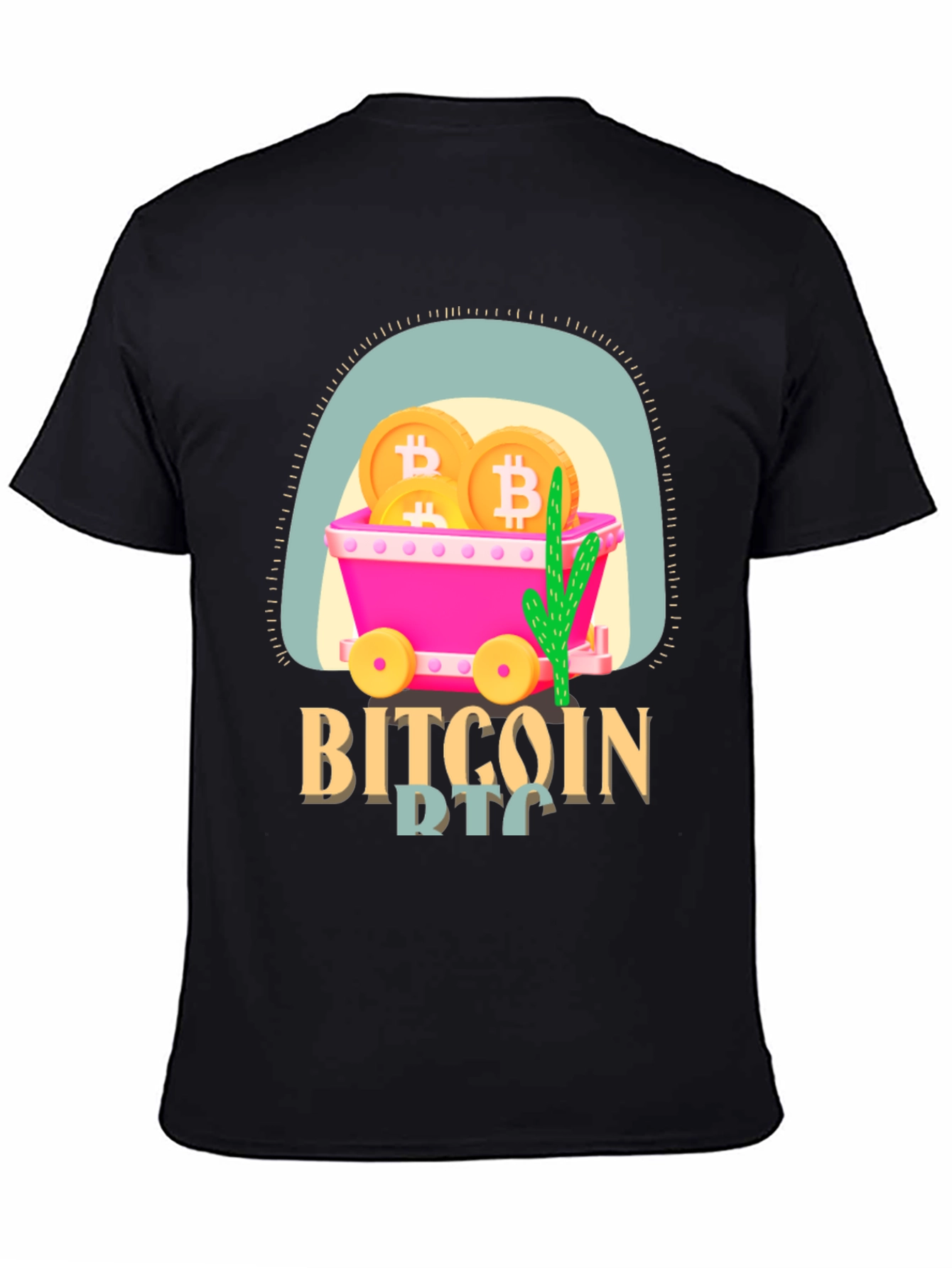 Bitcoin Mining Cart T-Shirt - Crypto Tee
