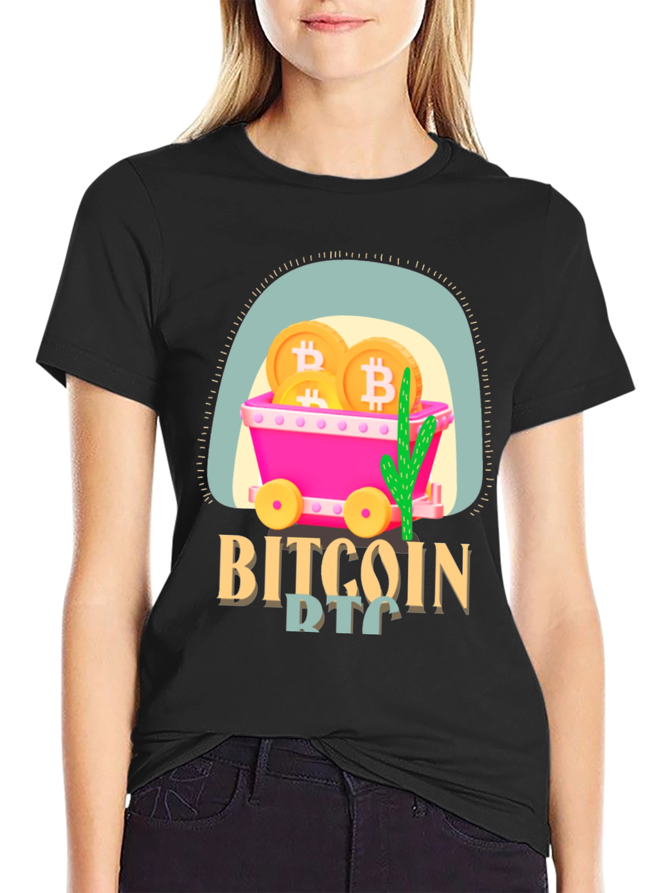 Bitcoin Mining Cart T-Shirt - Crypto Tee