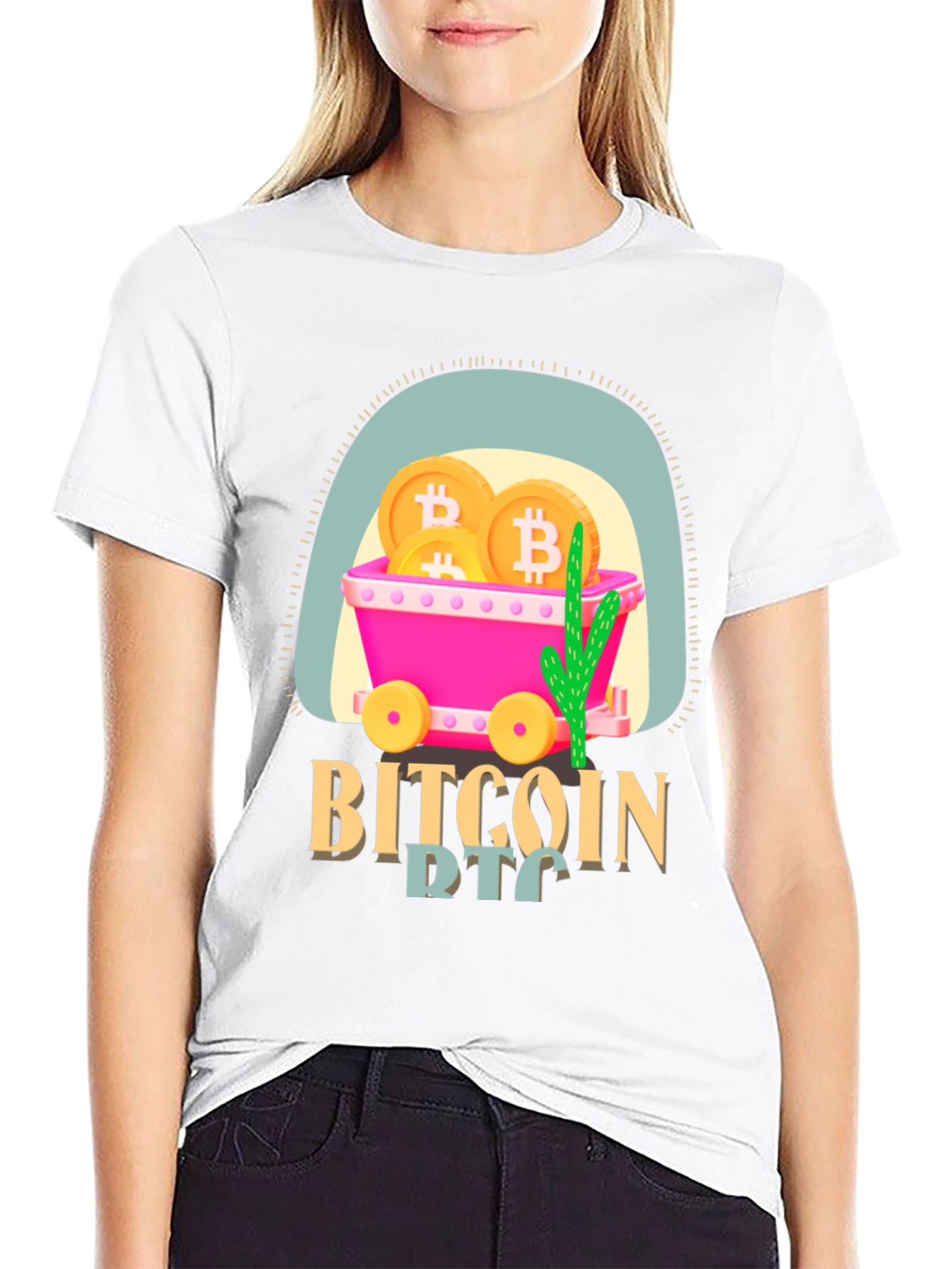 Bitcoin Mining Cart T-Shirt - Crypto Tee