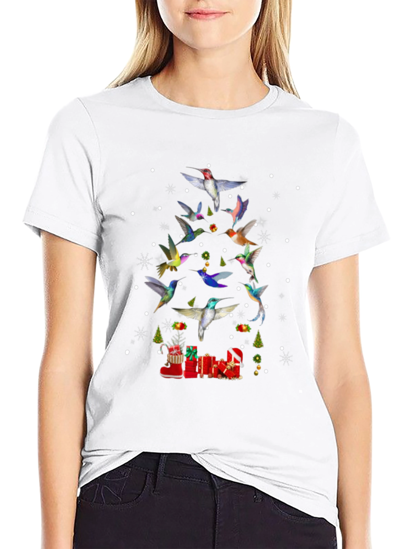 Hummingbird Christmas Tree T-Shirt