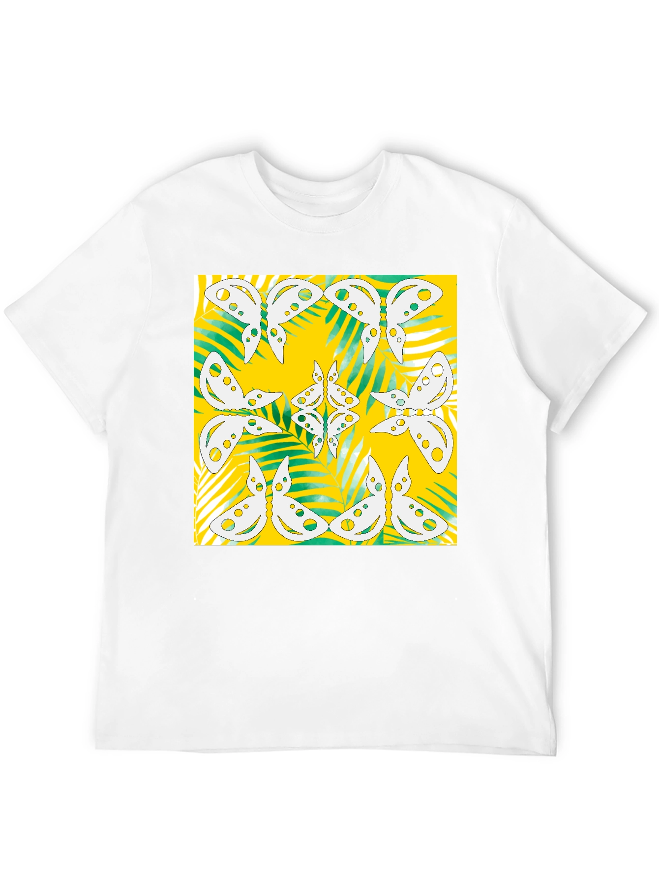 Butterfly Pattern Graphic Tee