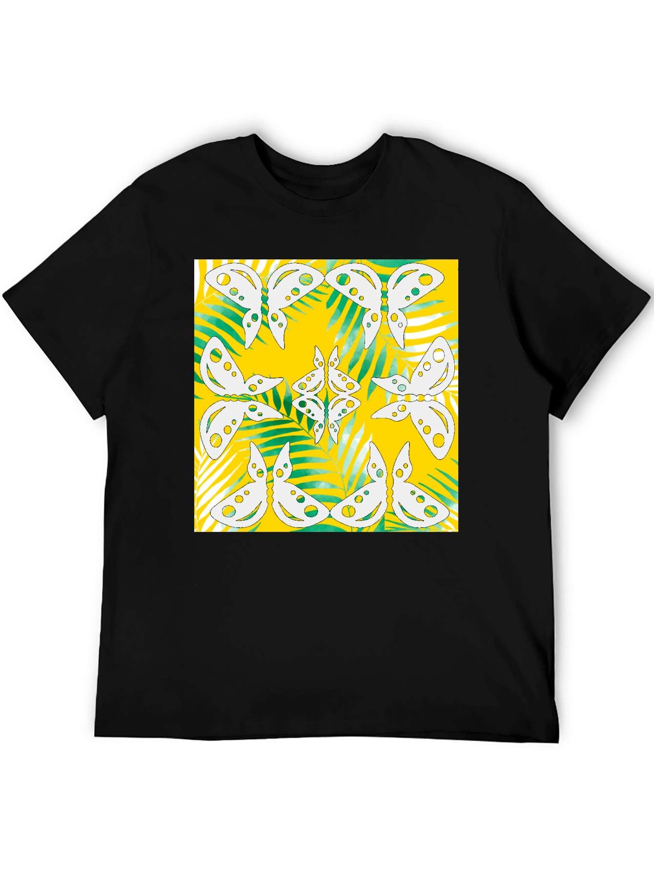 Butterfly Pattern Graphic Tee