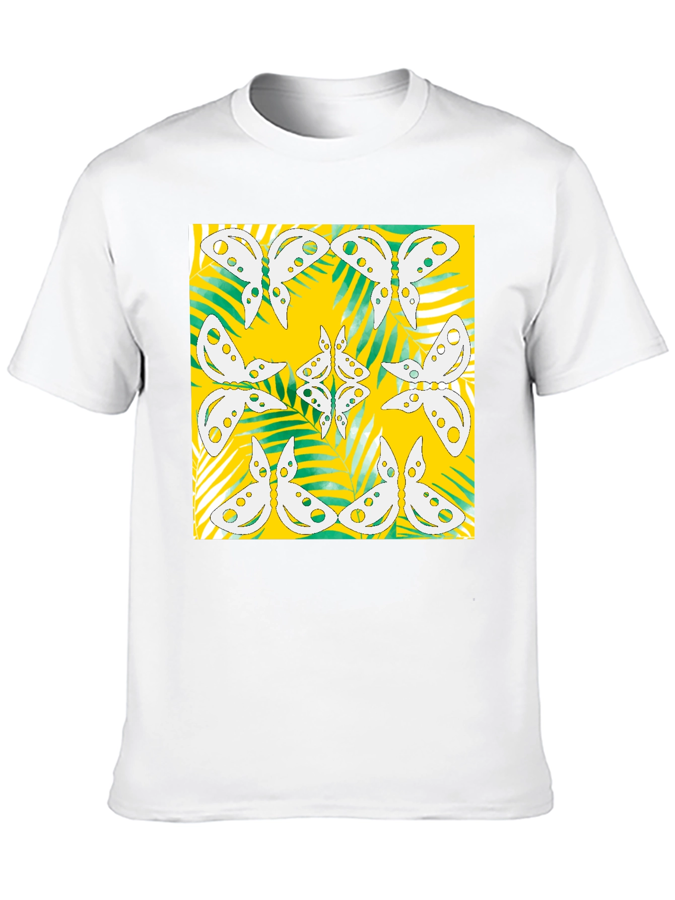 Butterfly Pattern Graphic Tee