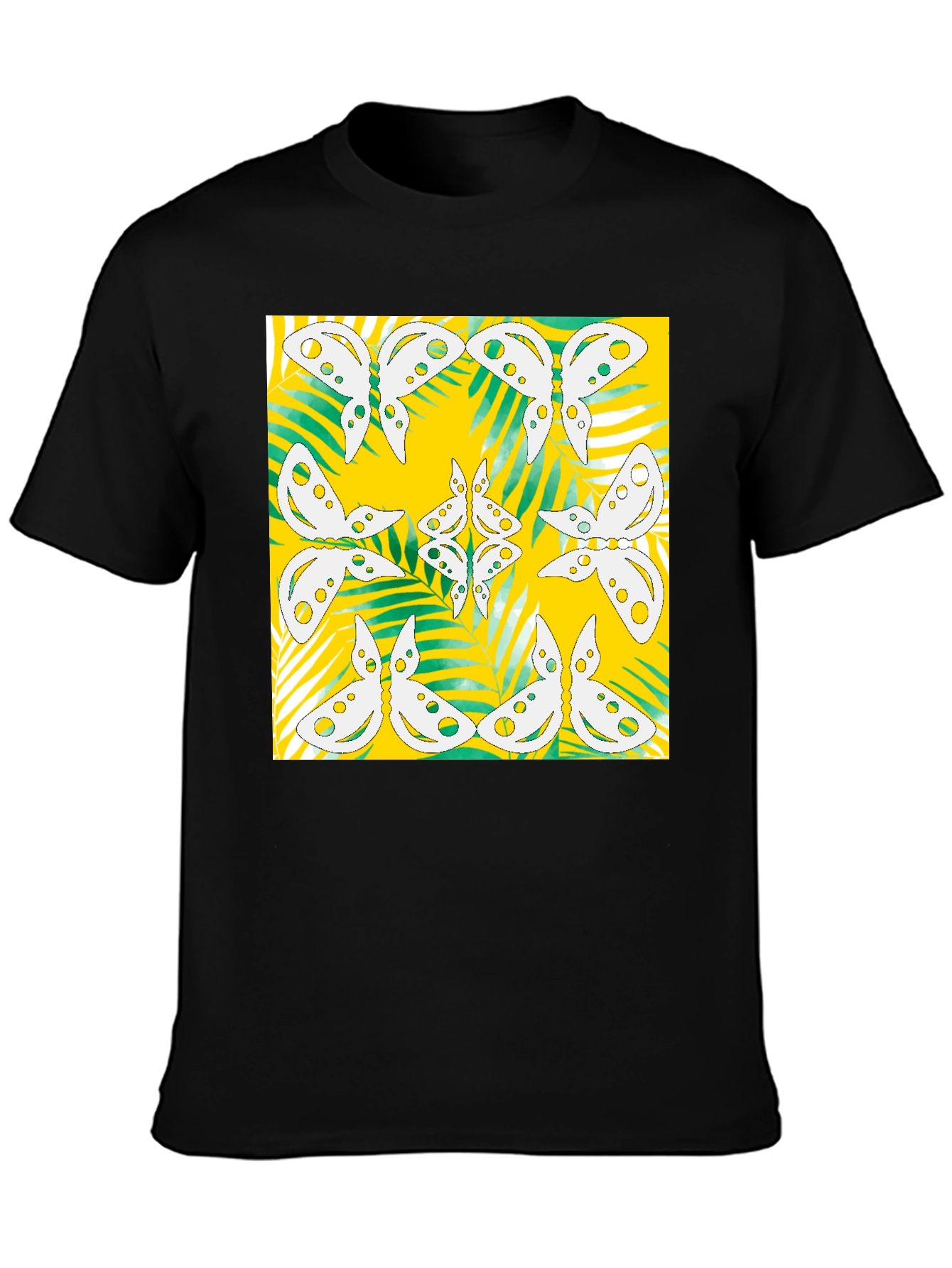 Butterfly Pattern Graphic Tee