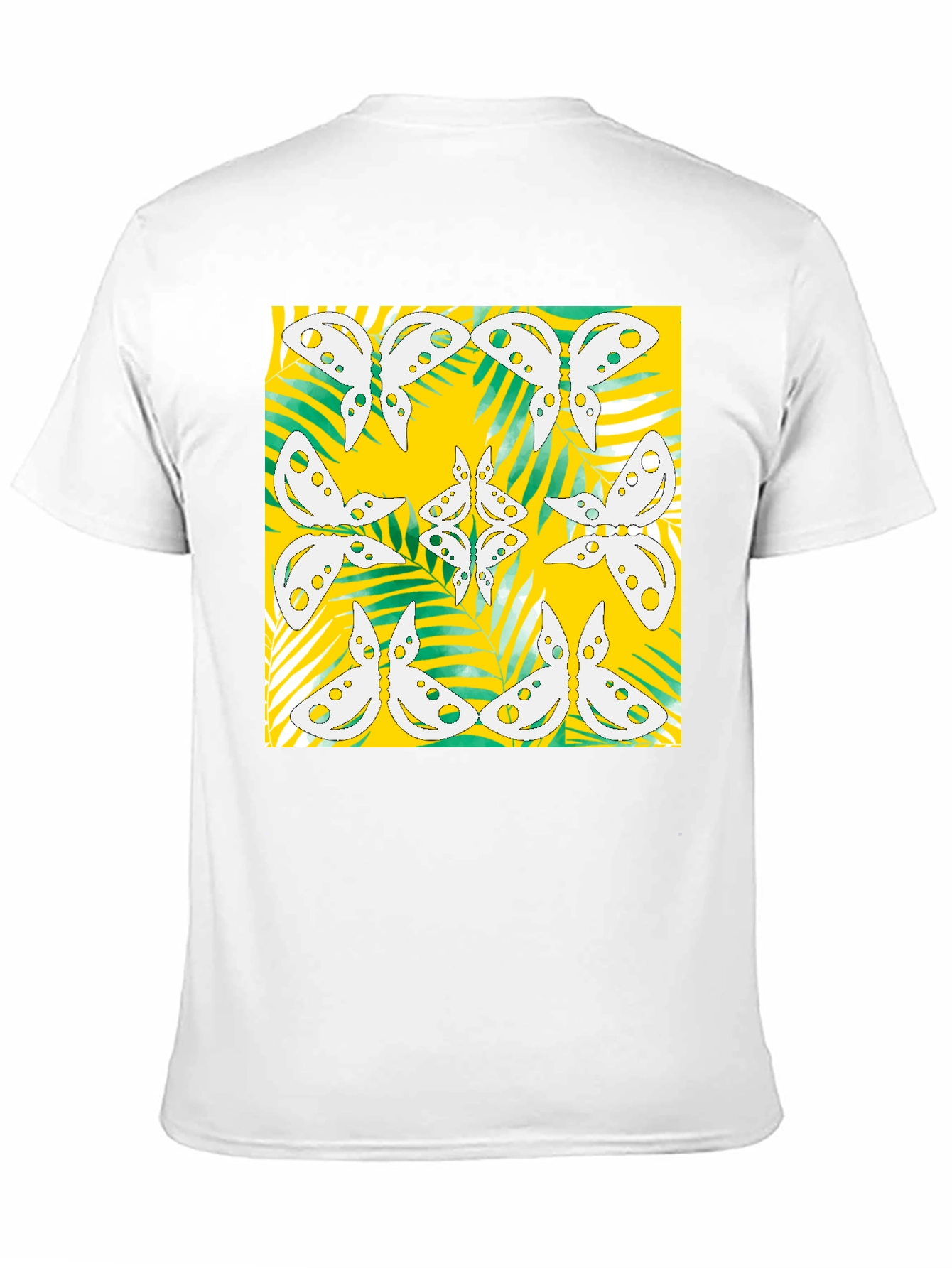Butterfly Pattern Graphic Tee