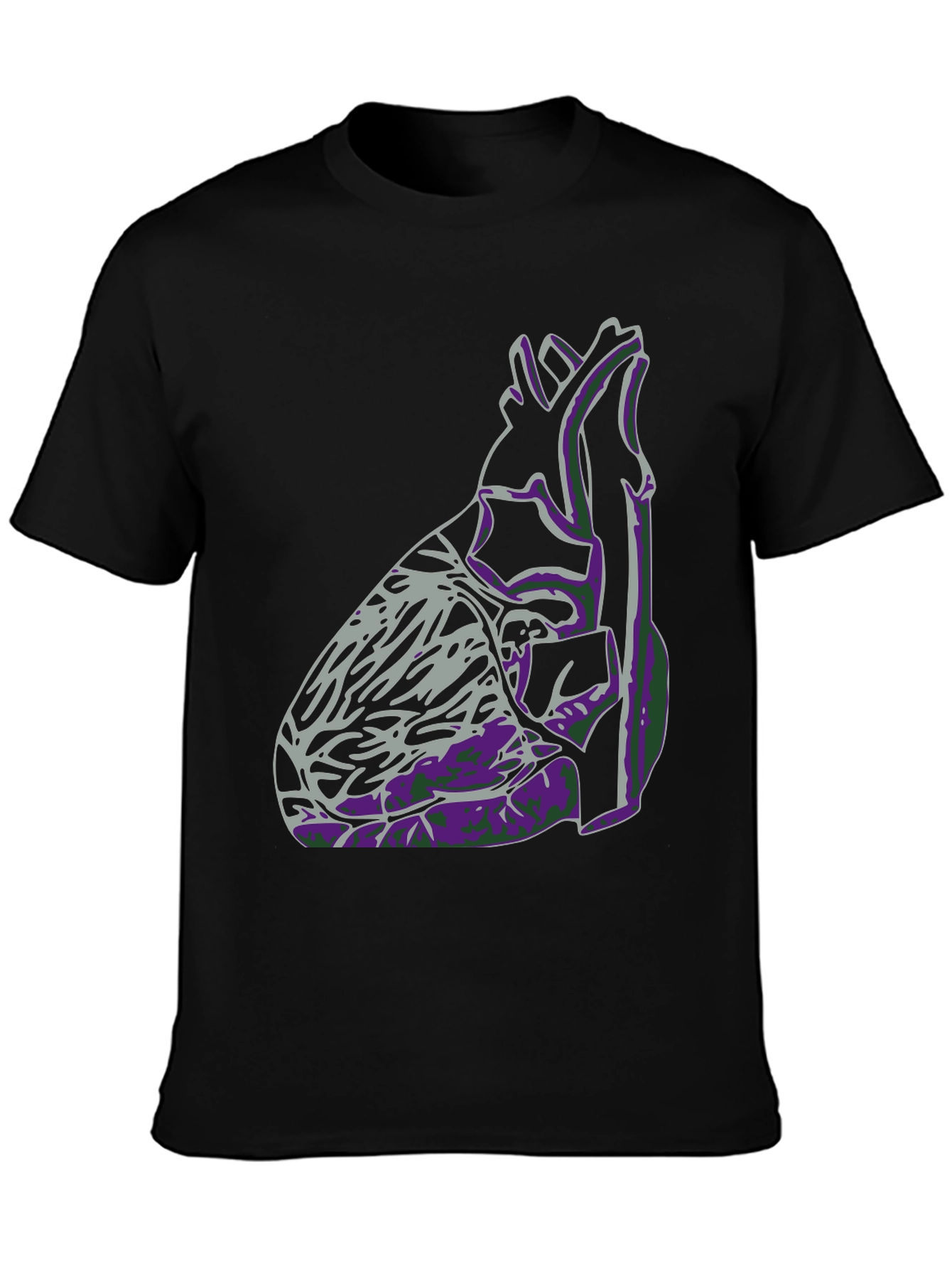 Anatomical Heart Graphic Tee - Black