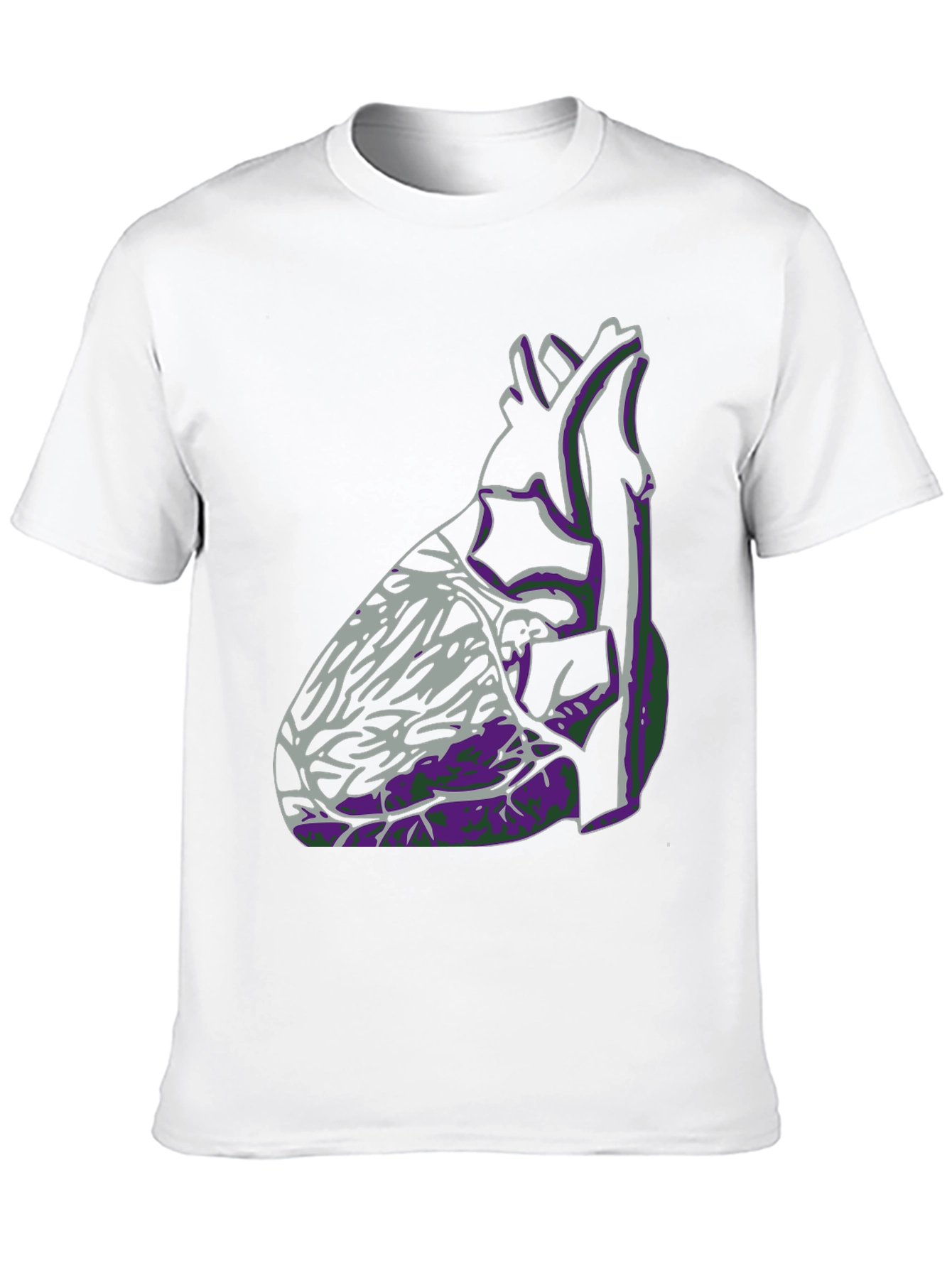 Anatomical Heart Graphic Tee - Black