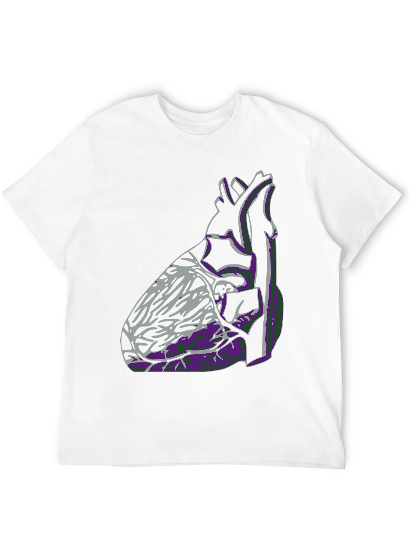 Anatomical Heart Graphic Tee - Black