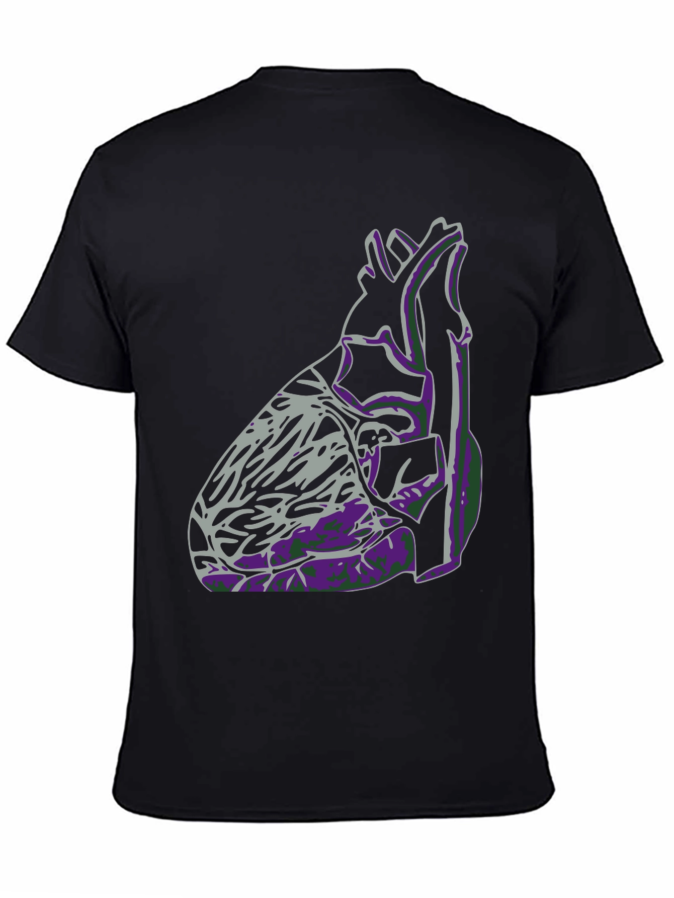 Anatomical Heart Graphic Tee - Black